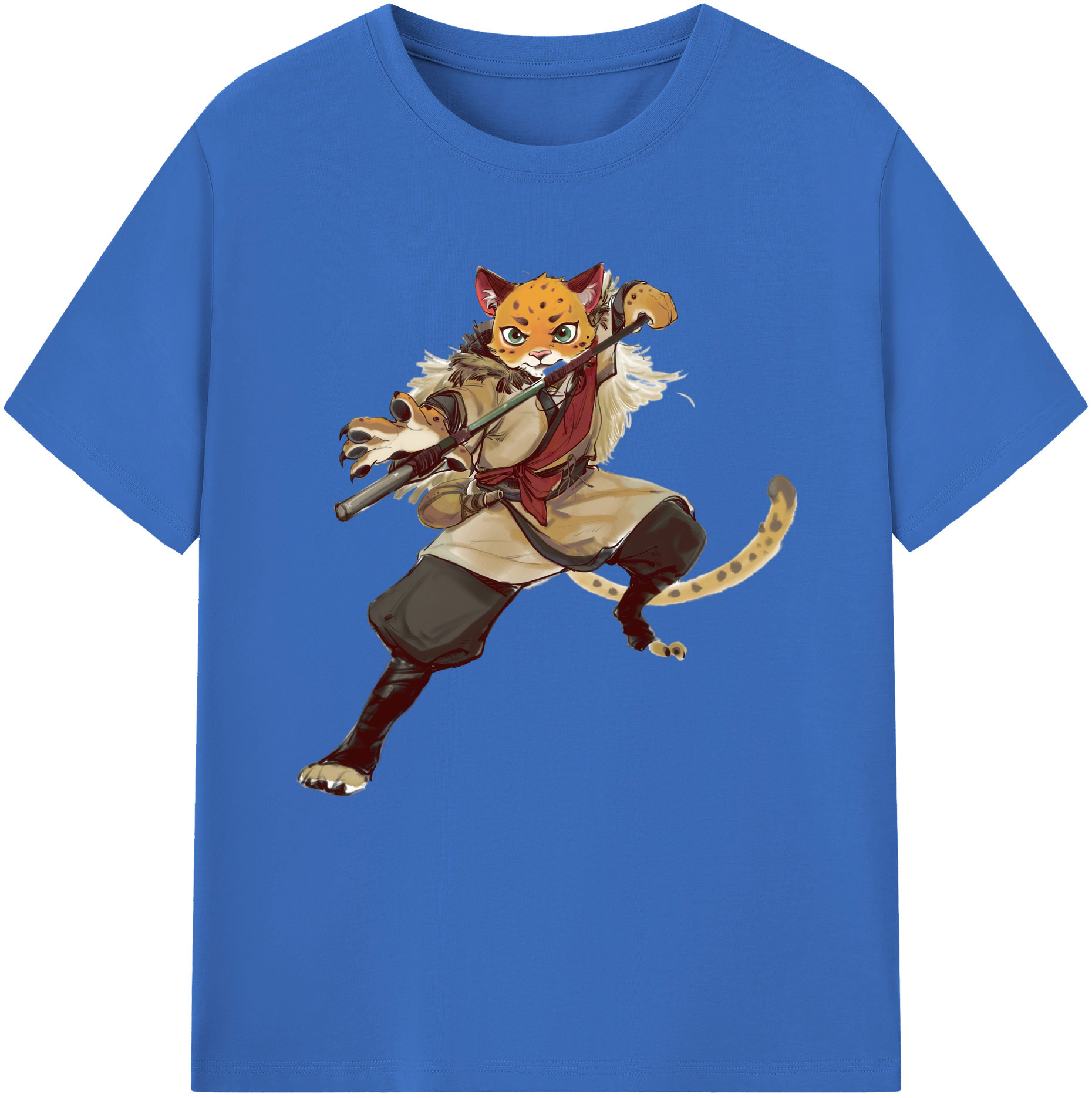 （画像用） Ne Zha 2 ナタ 魔童の大暴れ 綿100％半袖Tシャツ（フロントプリント）