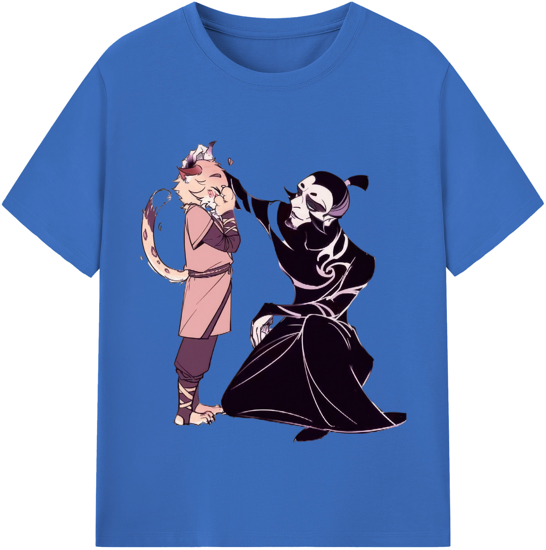 （画像用） Ne Zha 2 ナタ 魔童の大暴れ 綿100％半袖Tシャツ（フロントプリント）