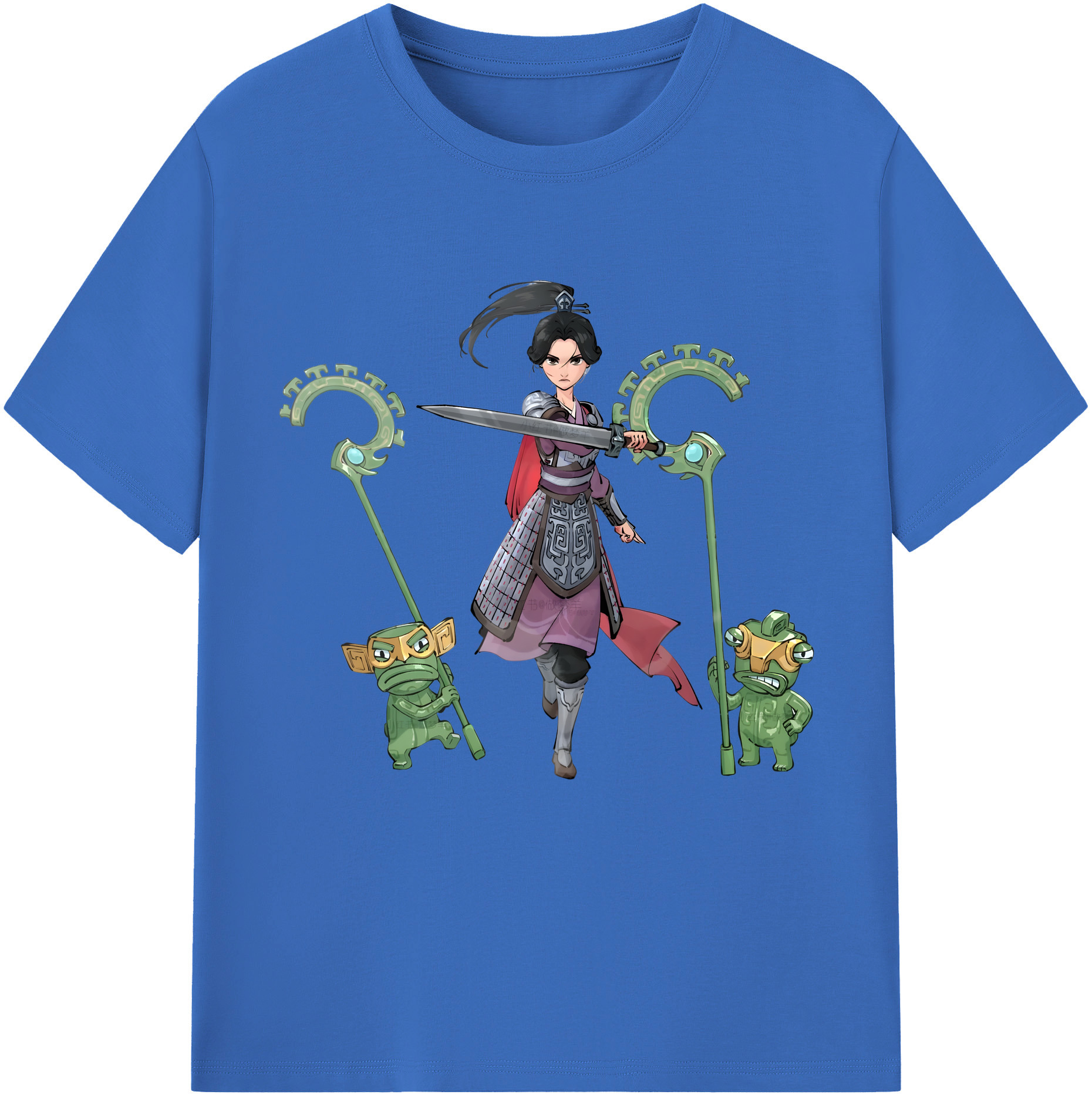 （画像用） Ne Zha 2 ナタ 魔童の大暴れ 綿100％半袖Tシャツ（フロントプリント）