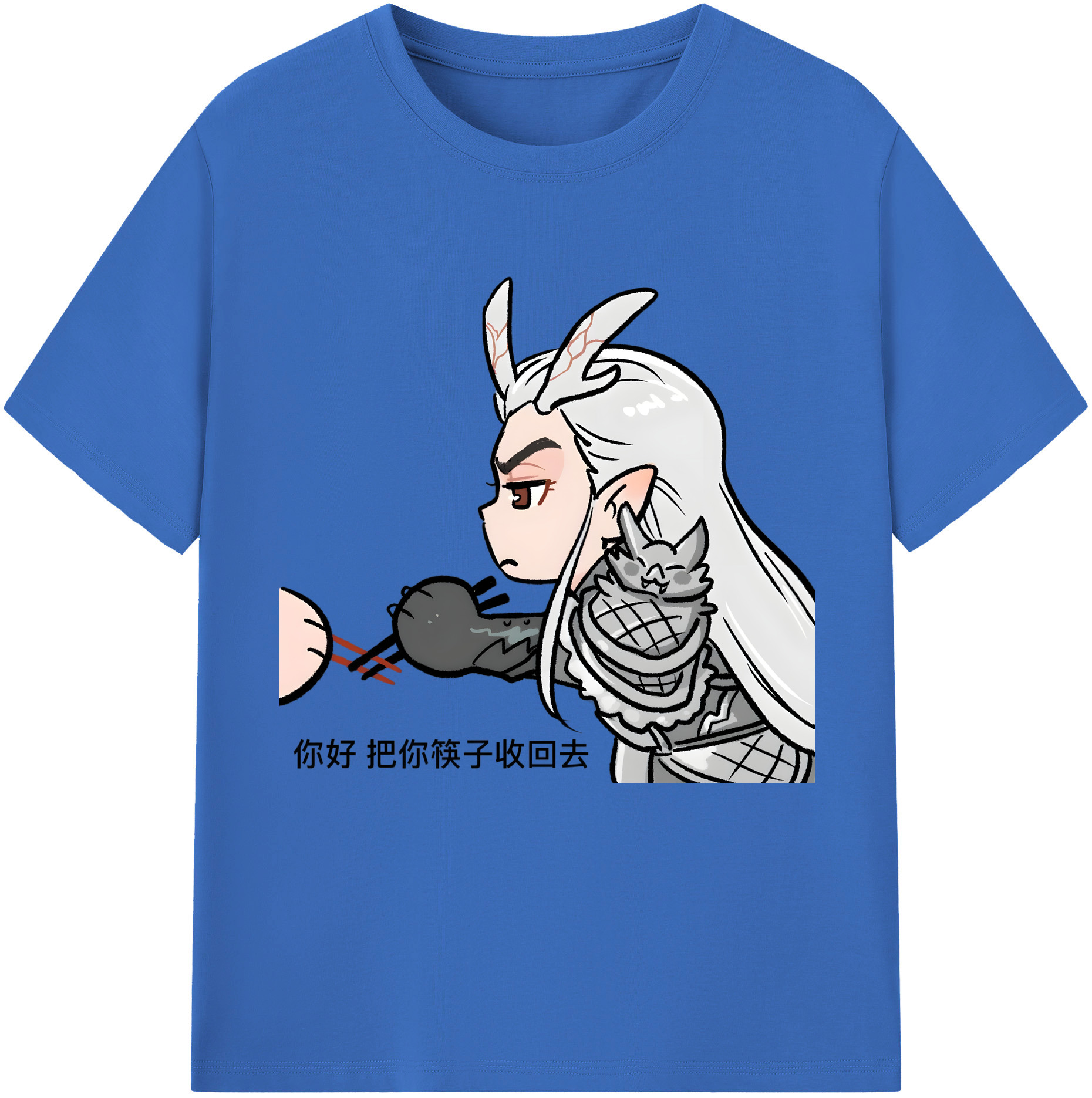 （画像用） Ne Zha 2 ナタ 魔童の大暴れ 綿100％半袖Tシャツ（フロントプリント）