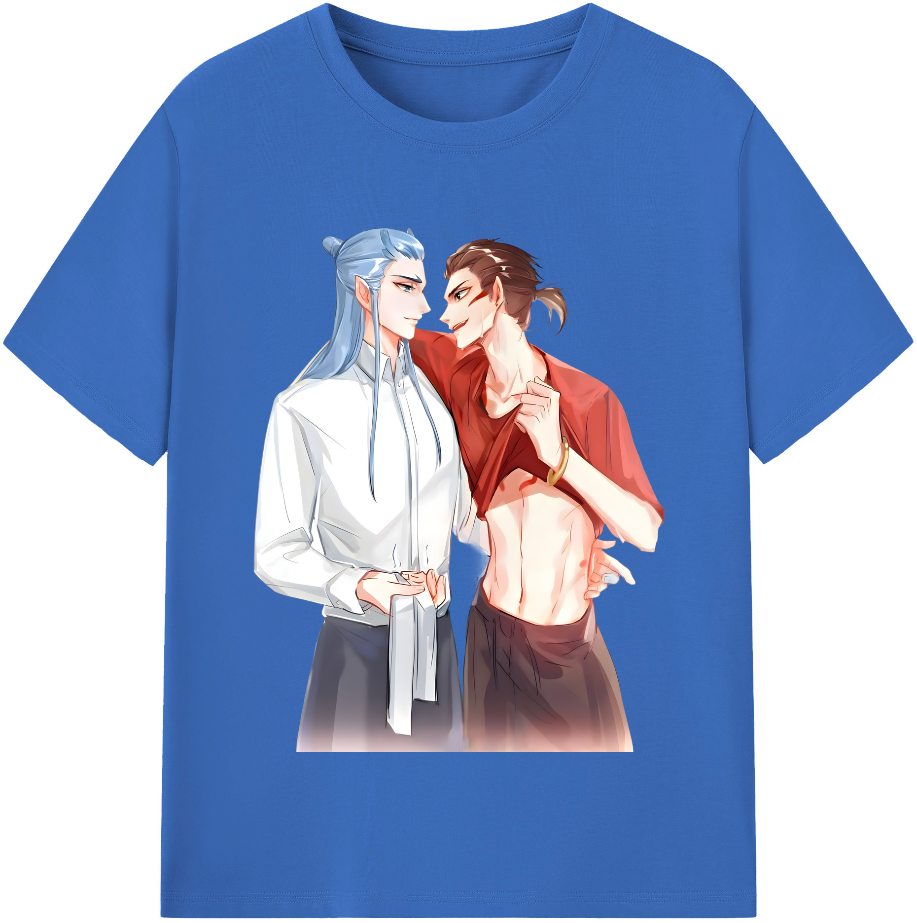 （画像用） Ne Zha 2 ナタ 魔童の大暴れ 綿100％半袖Tシャツ（フロントプリント）