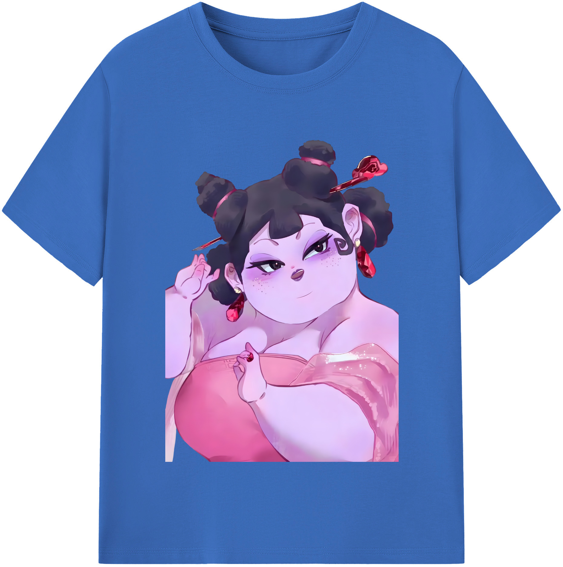 （画像用） Ne Zha 2 ナタ 魔童の大暴れ 綿100％半袖Tシャツ（フロントプリント）