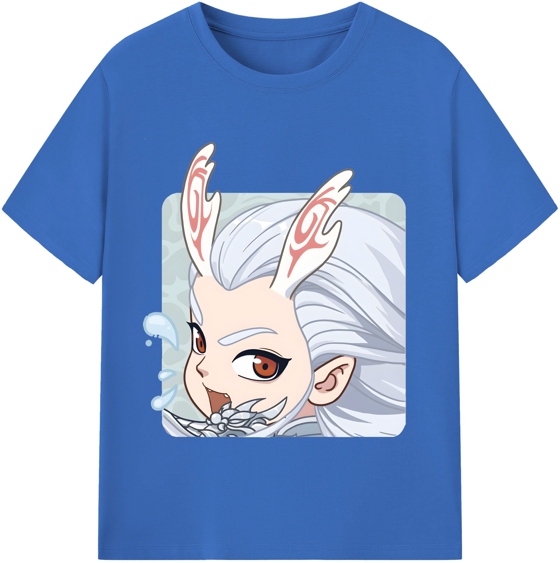 （画像用） Ne Zha 2 ナタ 魔童の大暴れ 綿100％半袖Tシャツ（フロントプリント）