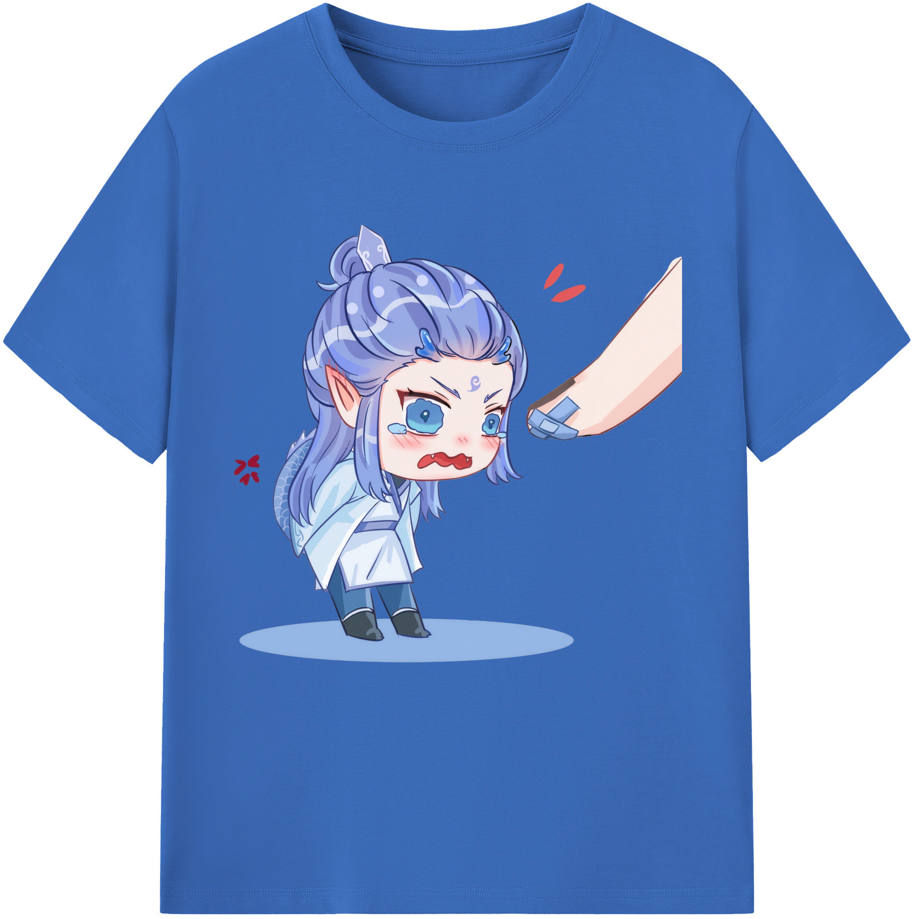 （画像用） Ne Zha 2 ナタ 魔童の大暴れ 綿100％半袖Tシャツ（フロントプリント）