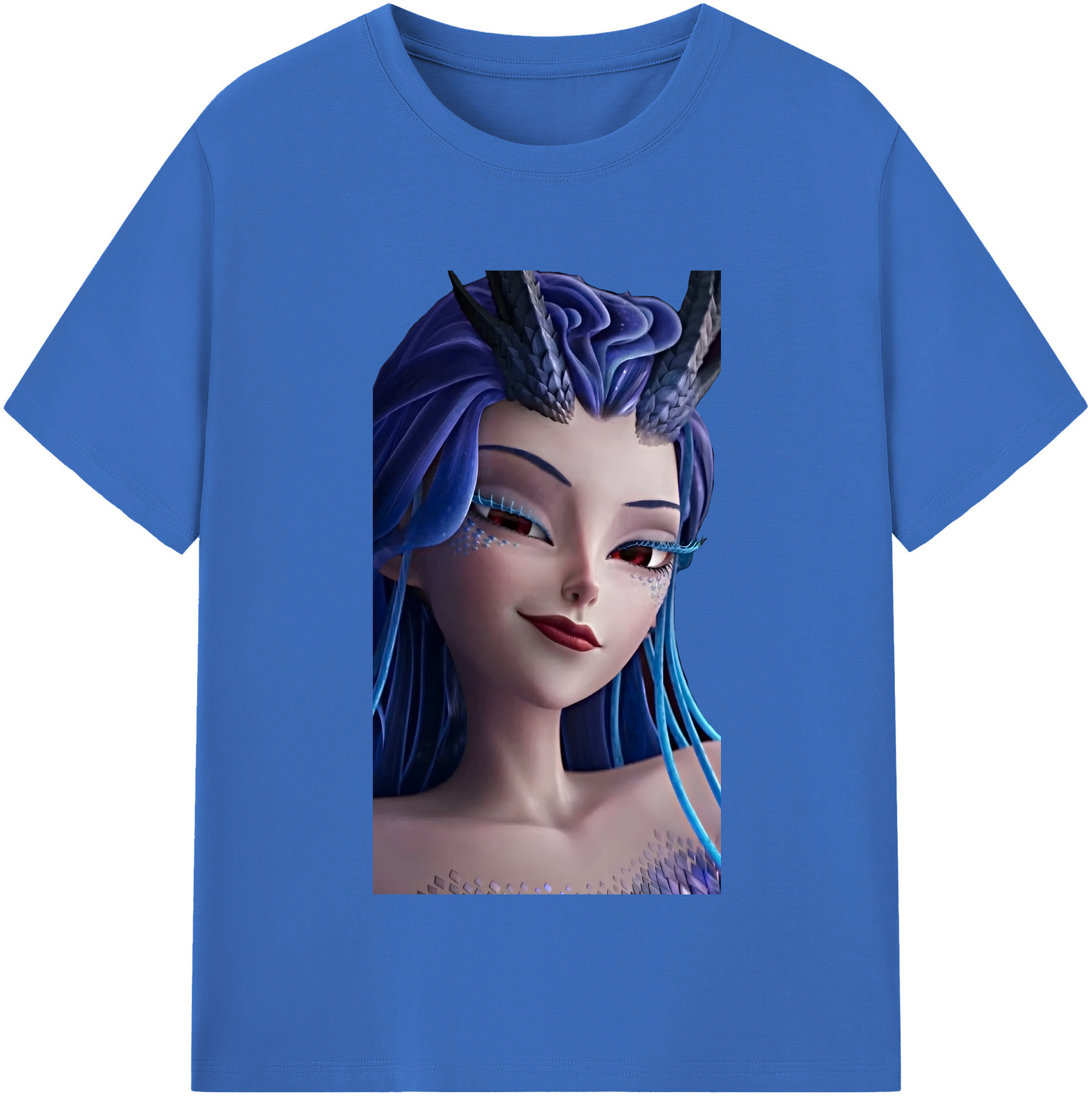 （画像用） Ne Zha 2 ナタ 魔童の大暴れ 綿100％半袖Tシャツ（フロントプリント）