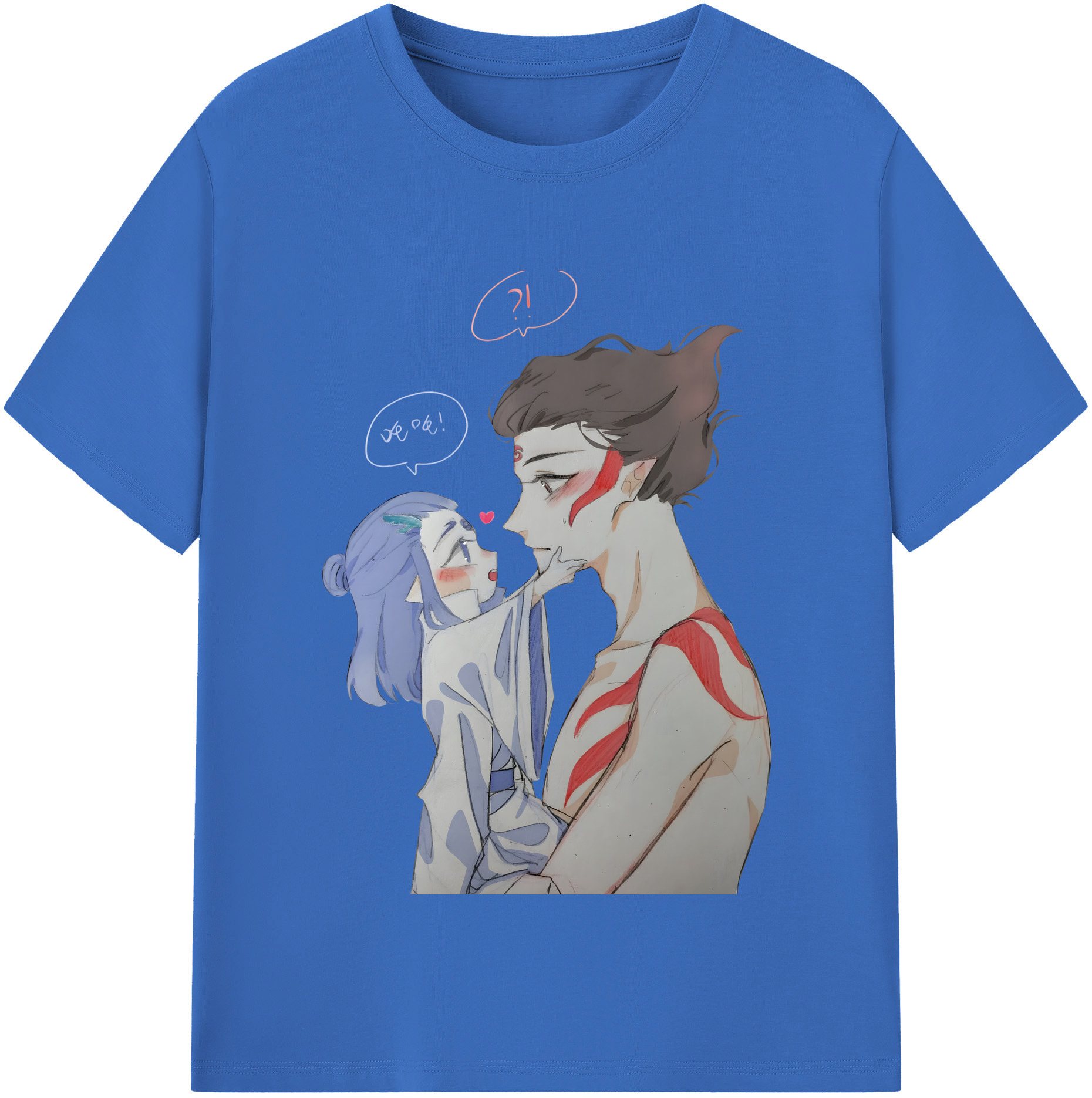 （画像用） Ne Zha 2 ナタ 魔童の大暴れ 綿100％半袖Tシャツ（フロントプリント）