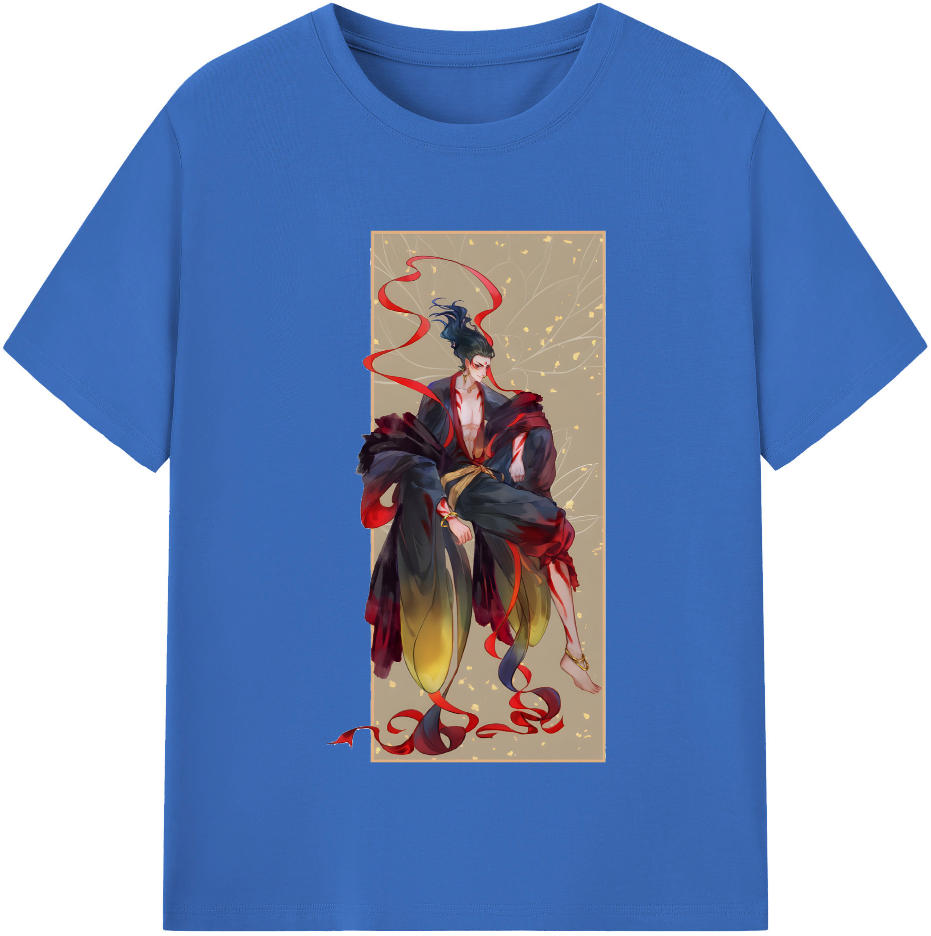 （画像用） Ne Zha 2 ナタ 魔童の大暴れ 綿100％半袖Tシャツ（フロントプリント）