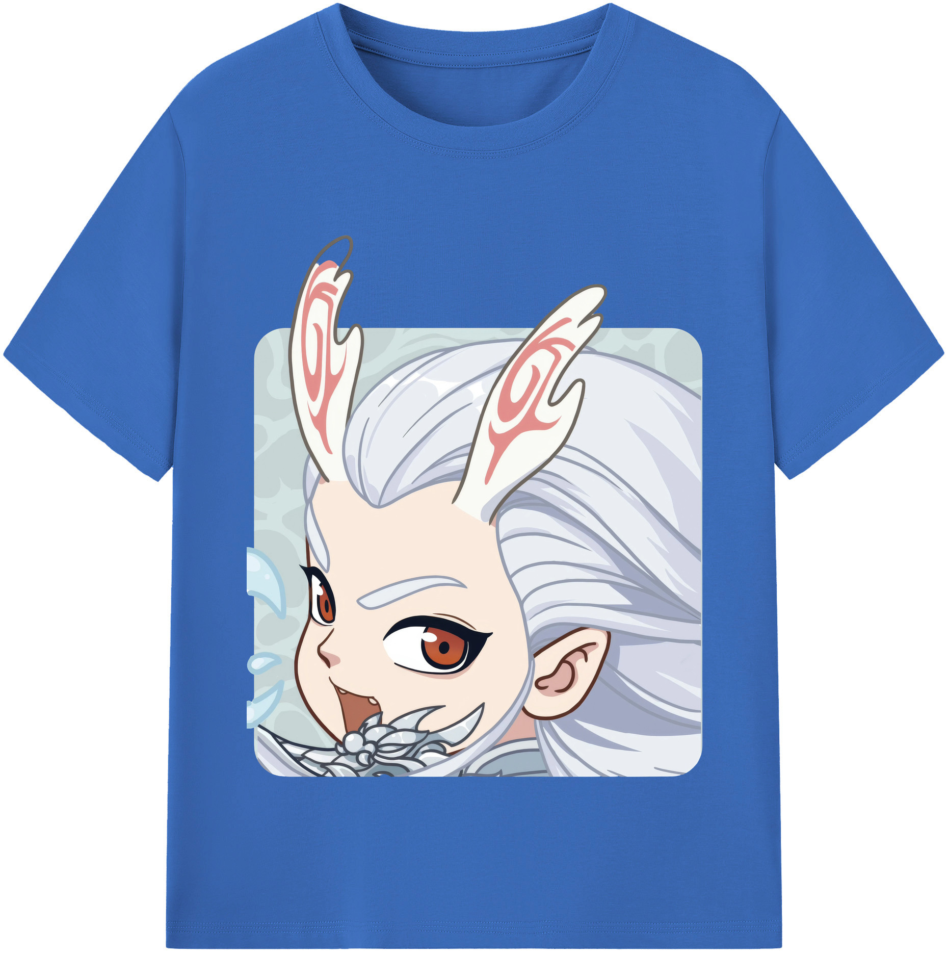 （画像用） Ne Zha 2 ナタ 魔童の大暴れ 綿100％半袖Tシャツ（フロントプリント）