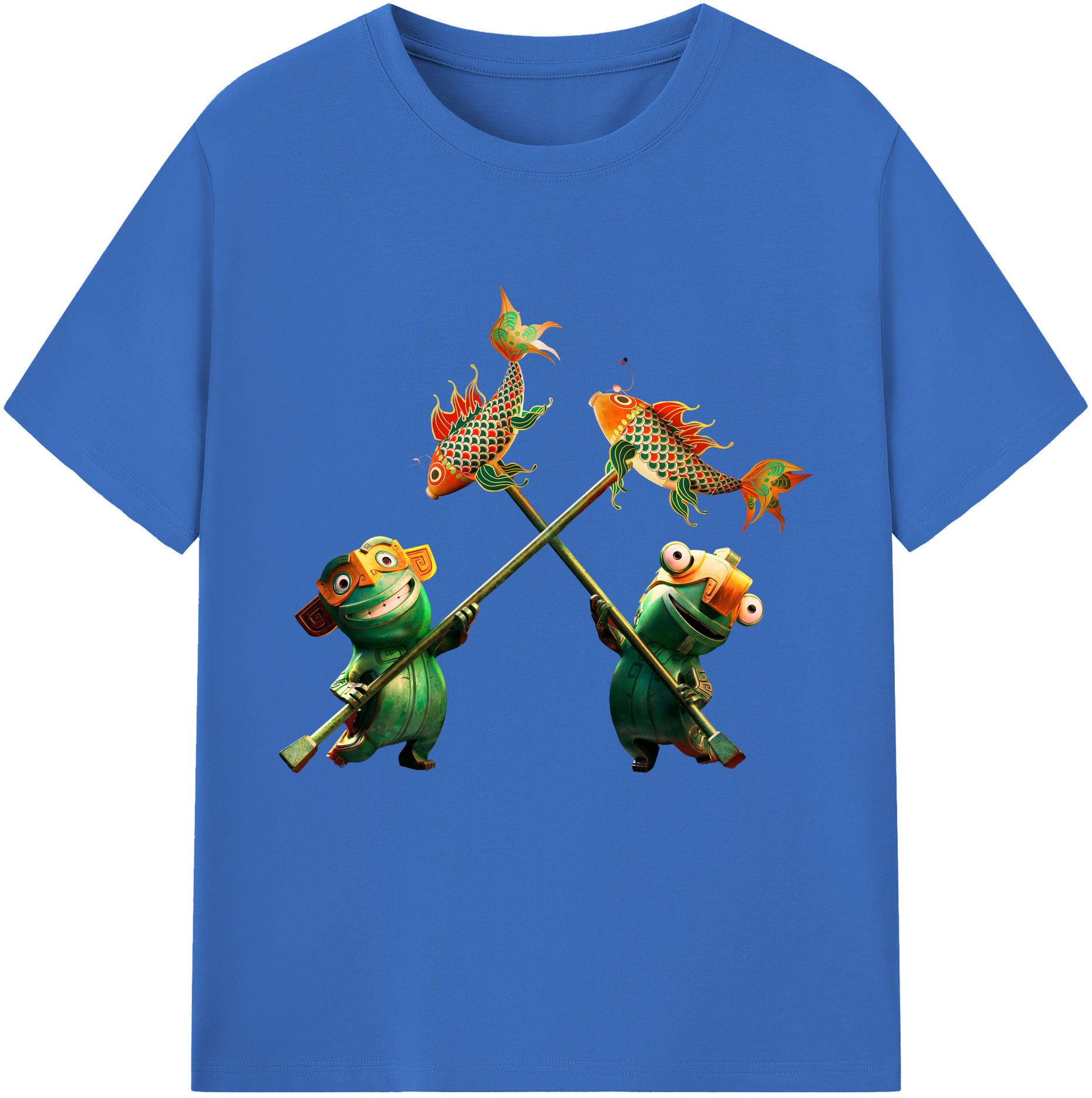 （画像用） Ne Zha 2 ナタ 魔童の大暴れ 綿100％半袖Tシャツ（フロントプリント）