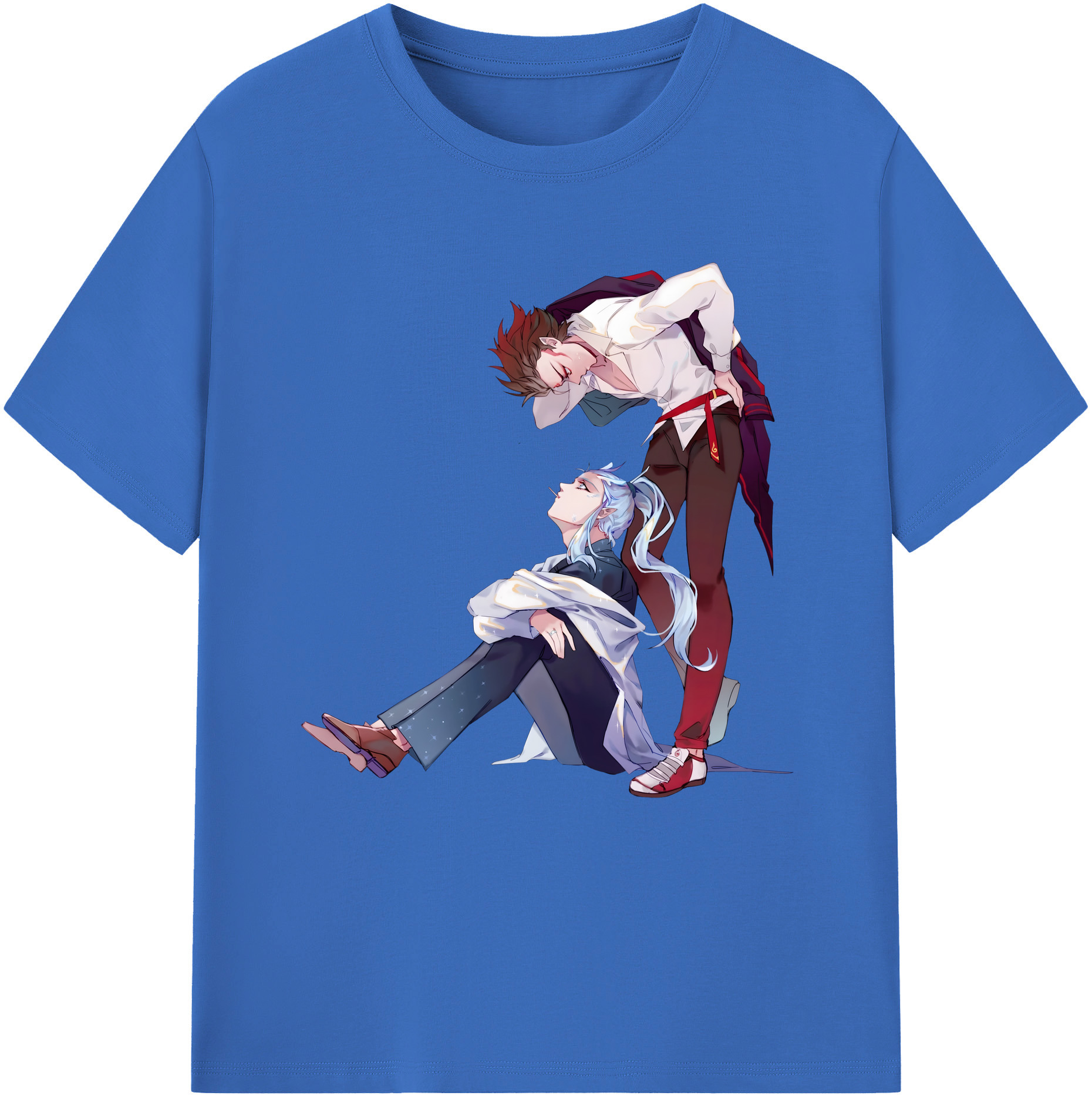 （画像用） Ne Zha 2 ナタ 魔童の大暴れ 綿100％半袖Tシャツ（フロントプリント）
