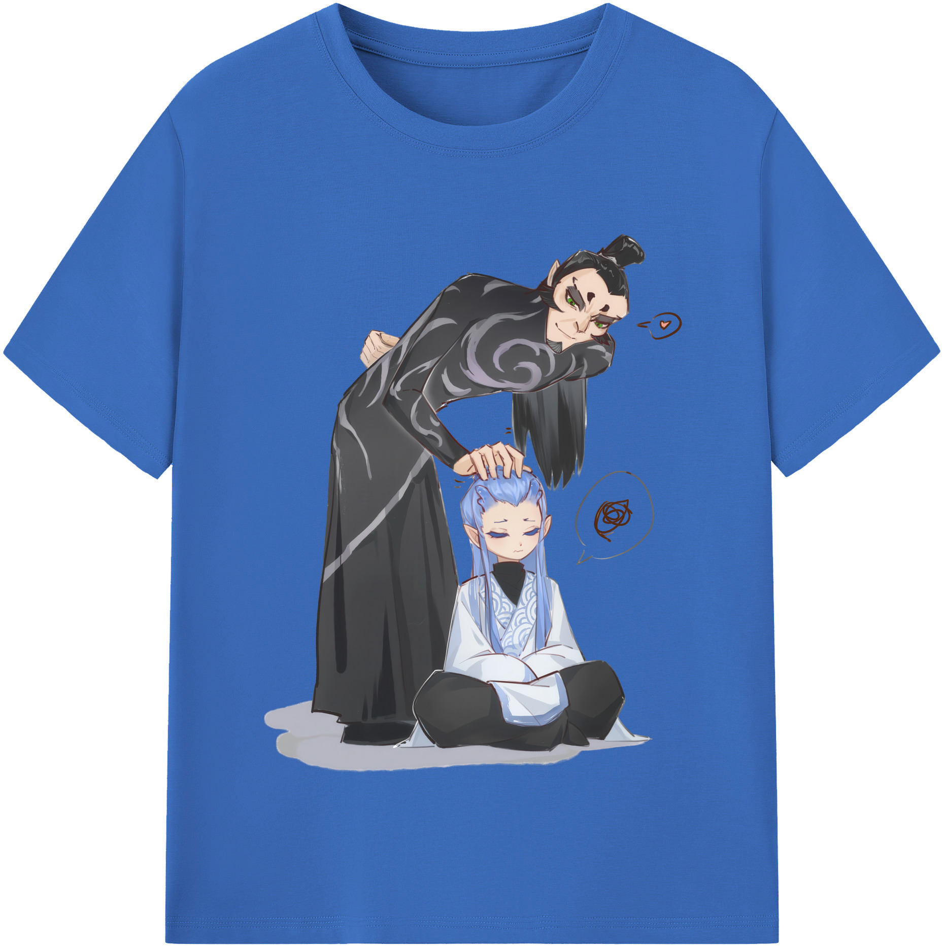 （画像用） Ne Zha 2 ナタ 魔童の大暴れ 綿100％半袖Tシャツ（フロントプリント）