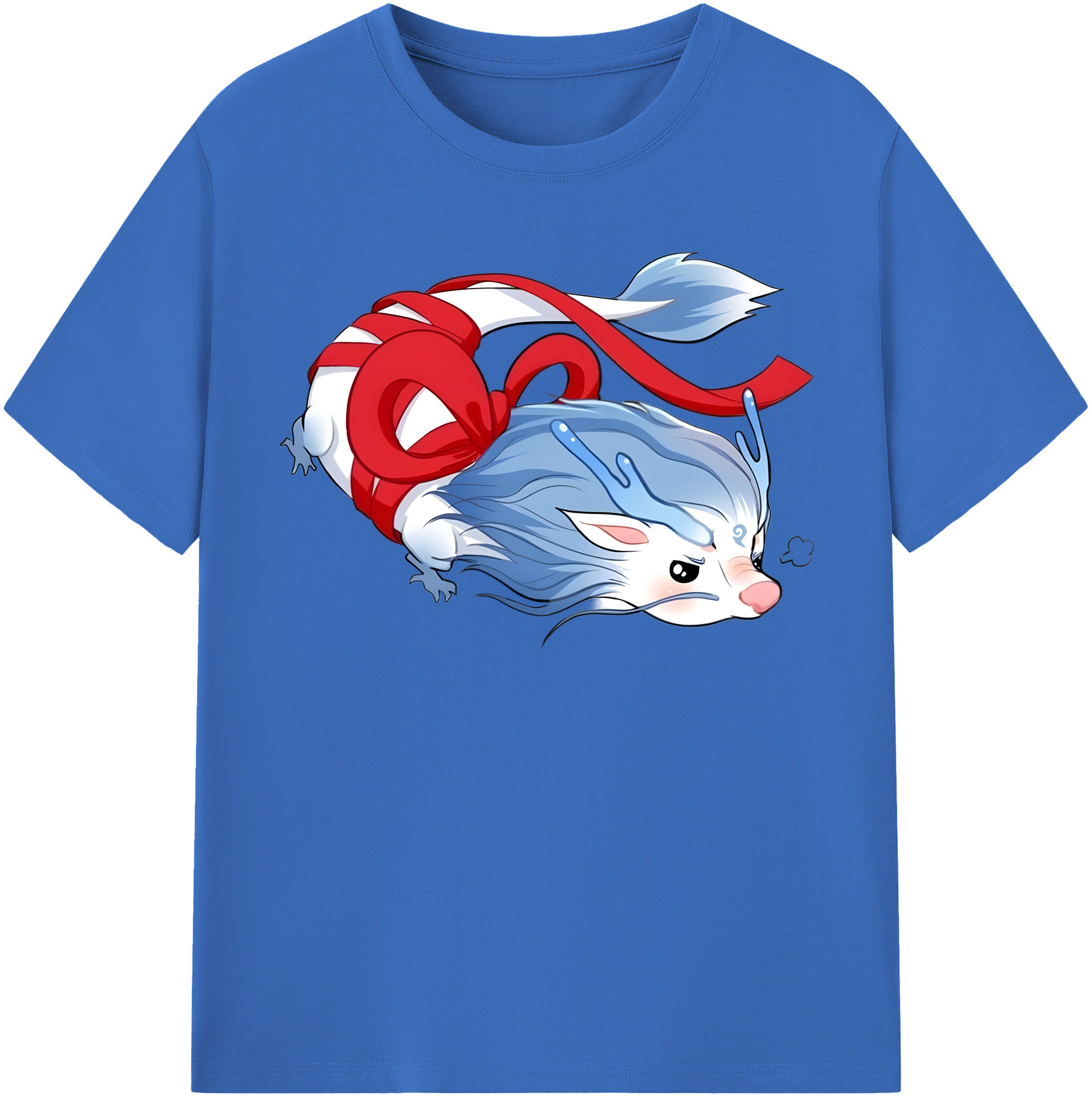 （画像用） Ne Zha 2 ナタ 魔童の大暴れ 綿100％半袖Tシャツ（フロントプリント）