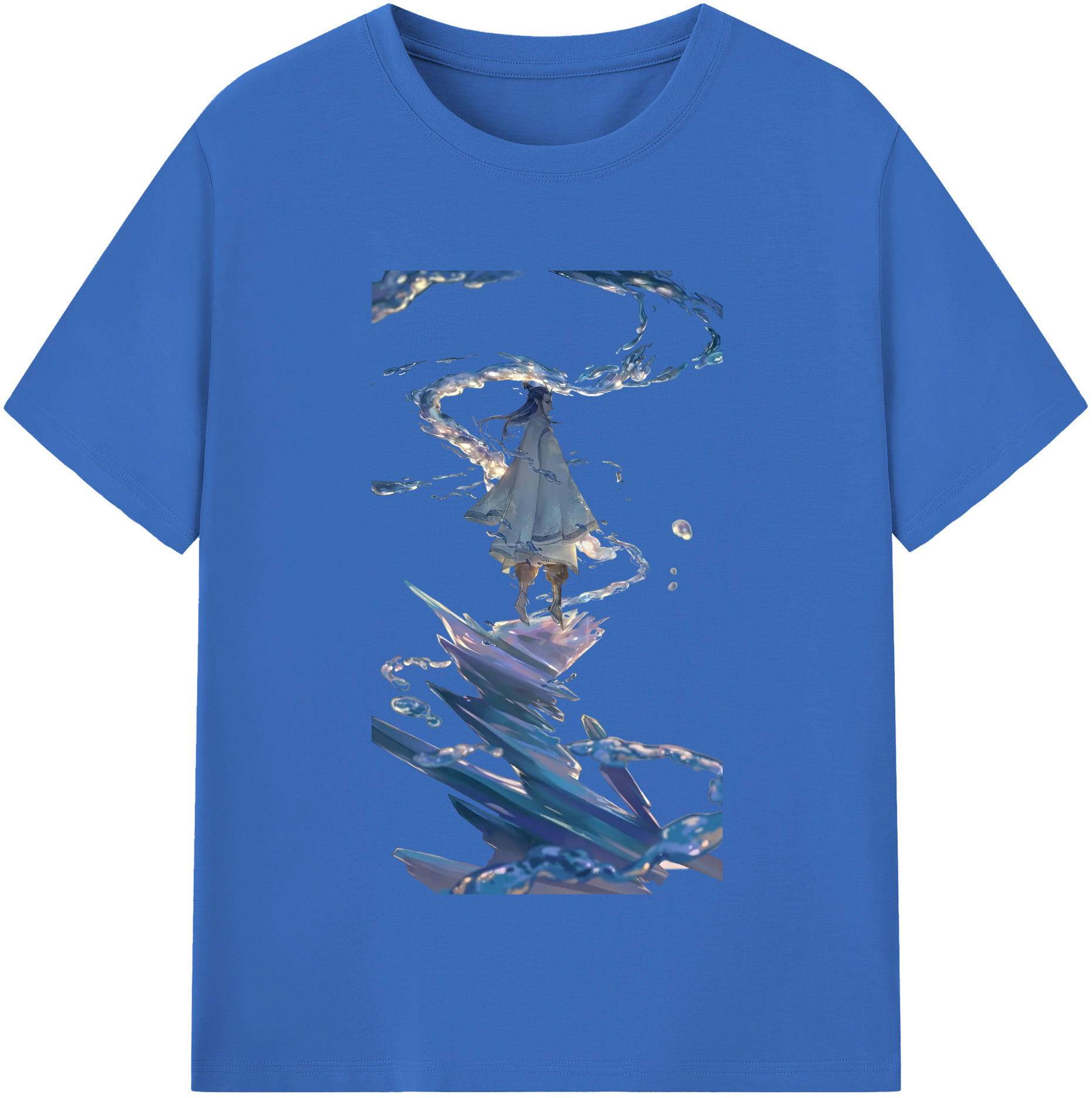 （画像用） Ne Zha 2 ナタ 魔童の大暴れ 綿100％半袖Tシャツ（フロントプリント）