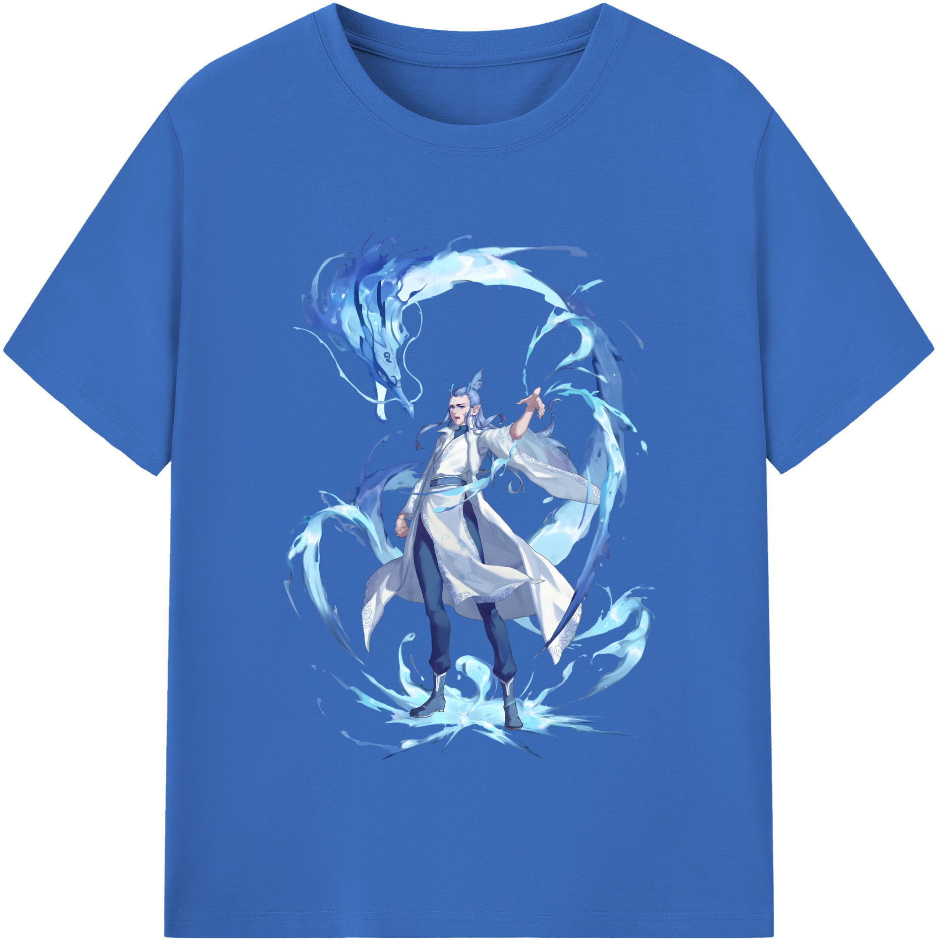 （画像用） Ne Zha 2 ナタ 魔童の大暴れ 綿100％半袖Tシャツ（フロントプリント）