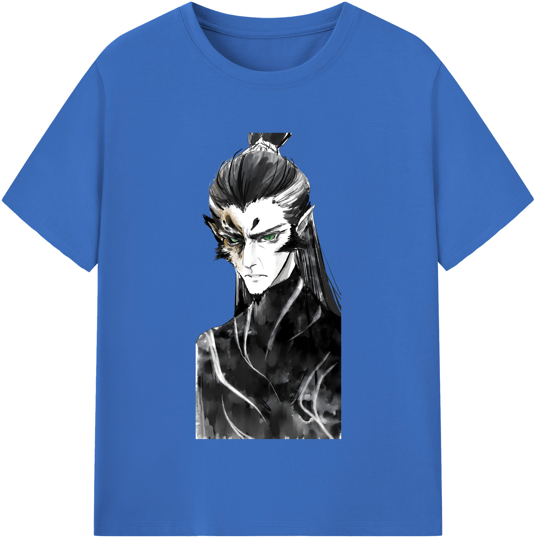 （画像用） Ne Zha 2 ナタ 魔童の大暴れ 綿100％半袖Tシャツ（フロントプリント）