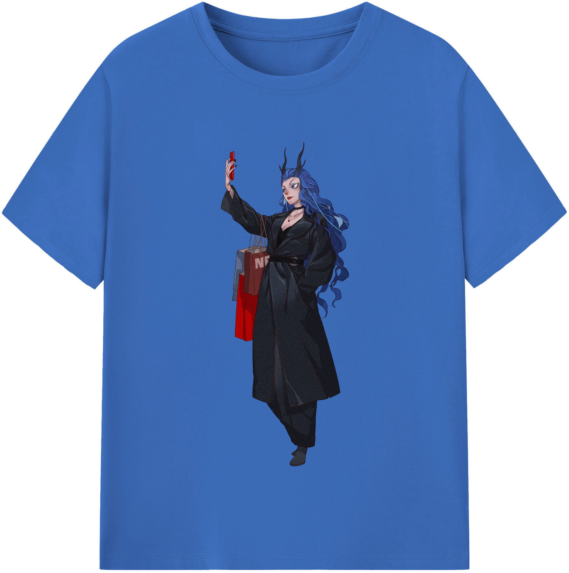 （画像用） Ne Zha 2 ナタ 魔童の大暴れ 綿100％半袖Tシャツ（フロントプリント）