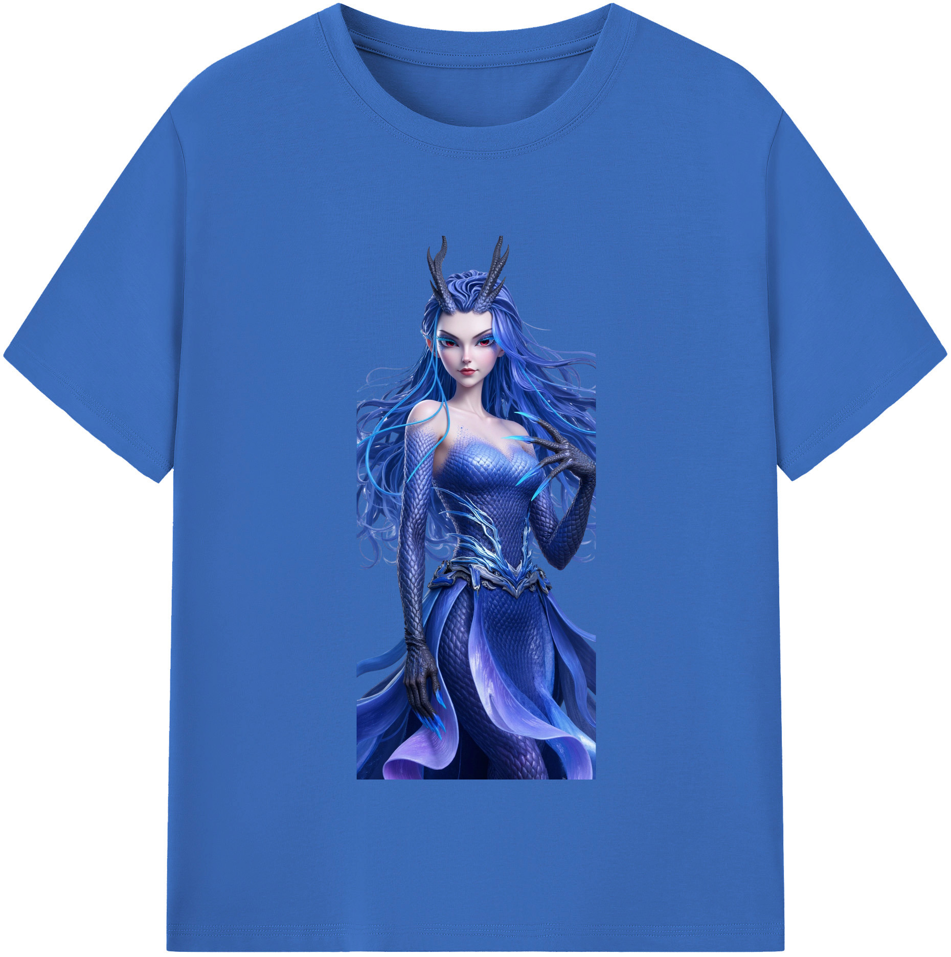 （画像用） Ne Zha 2 ナタ 魔童の大暴れ 綿100％半袖Tシャツ（フロントプリント）