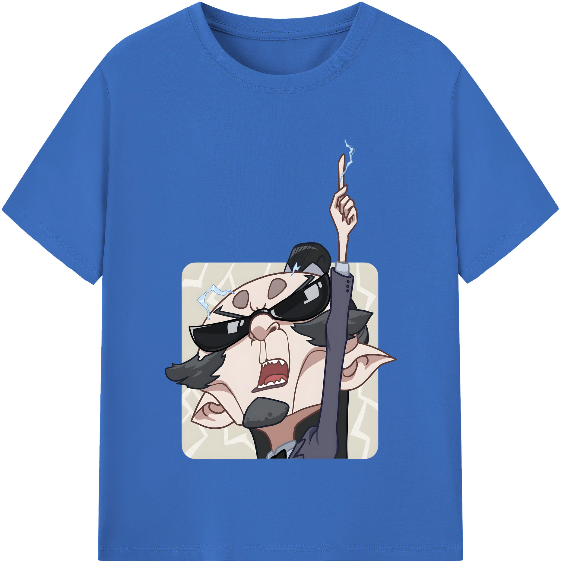 （画像用） Ne Zha 2 ナタ 魔童の大暴れ 綿100％半袖Tシャツ（フロントプリント）