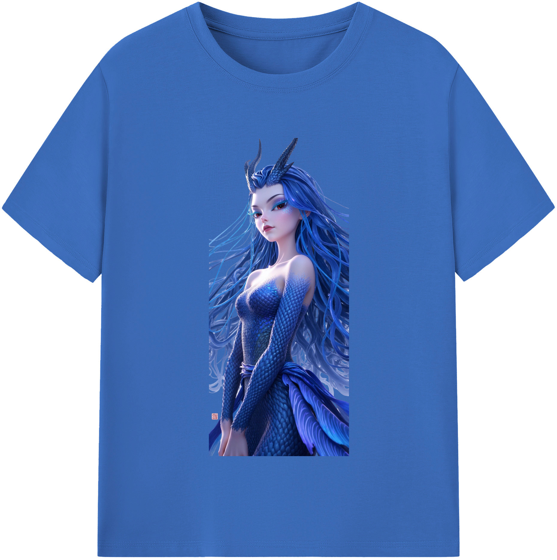 （画像用） Ne Zha 2 ナタ 魔童の大暴れ 綿100％半袖Tシャツ（フロントプリント）