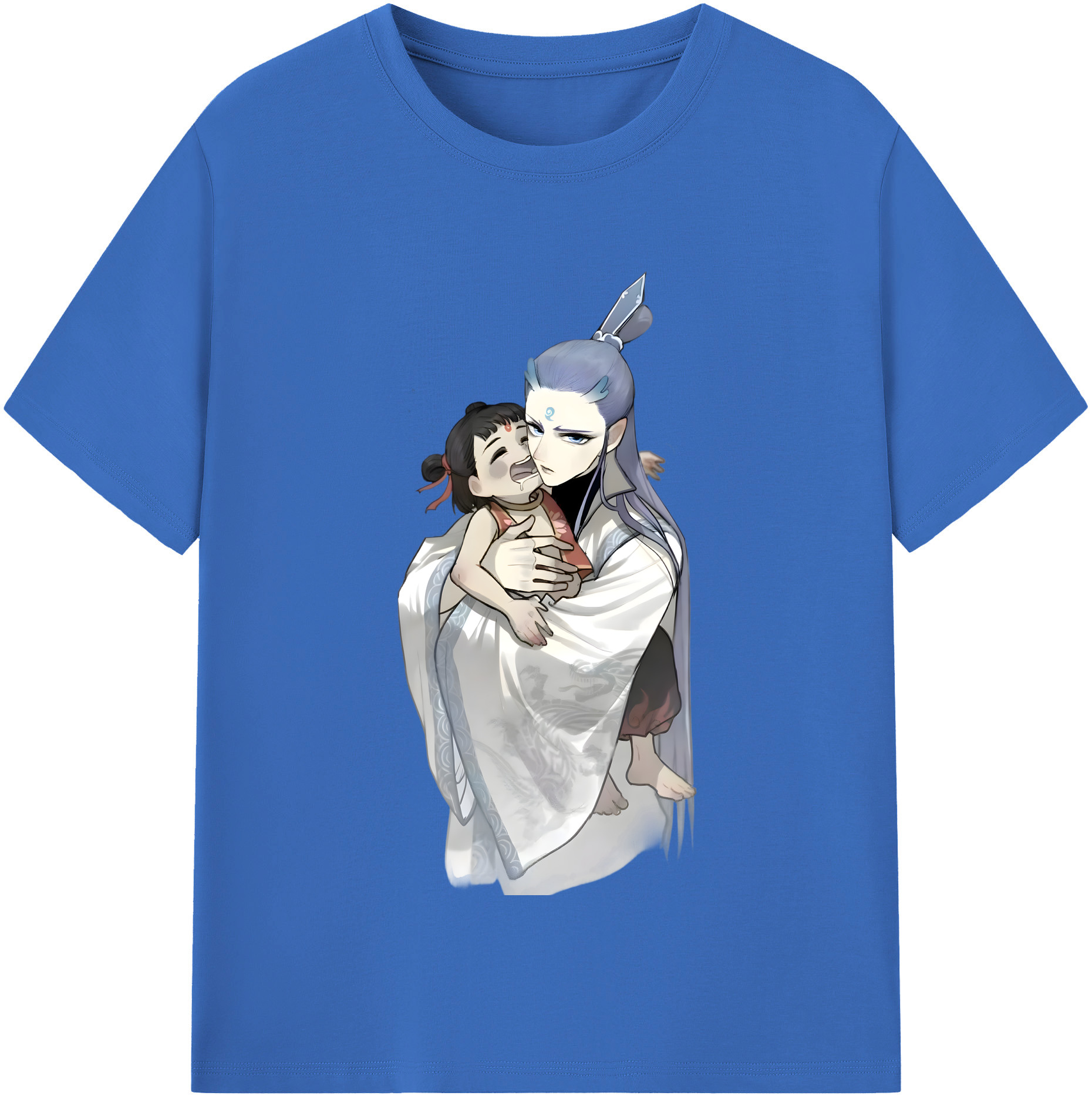 （画像用） Ne Zha 2 ナタ 魔童の大暴れ 綿100％半袖Tシャツ（フロントプリント）