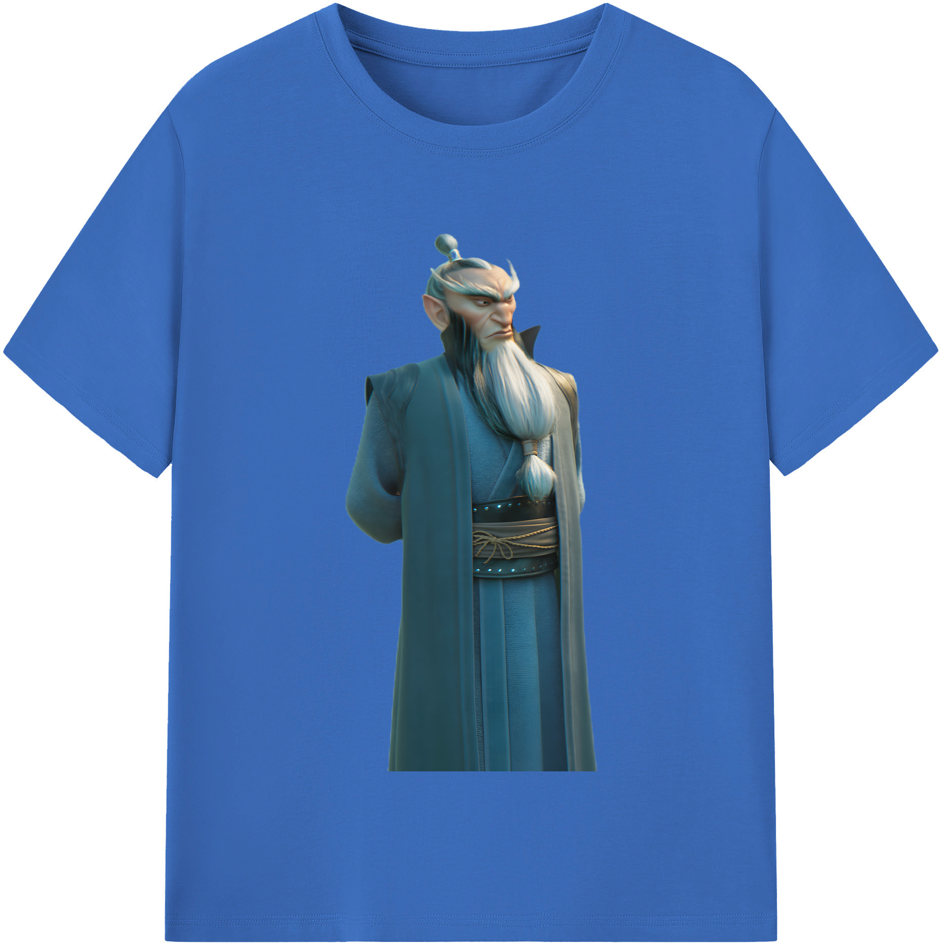（画像用） Ne Zha 2 ナタ 魔童の大暴れ 綿100％半袖Tシャツ（フロントプリント）