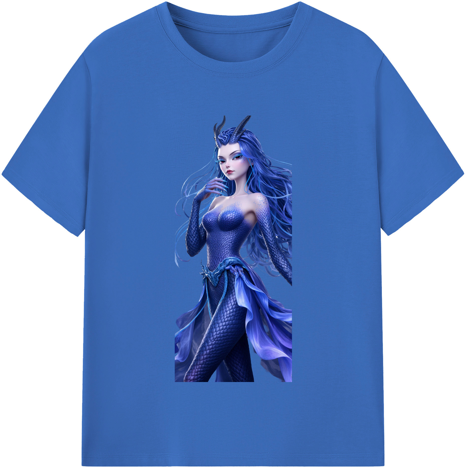 （画像用） Ne Zha 2 ナタ 魔童の大暴れ 綿100％半袖Tシャツ（フロントプリント）