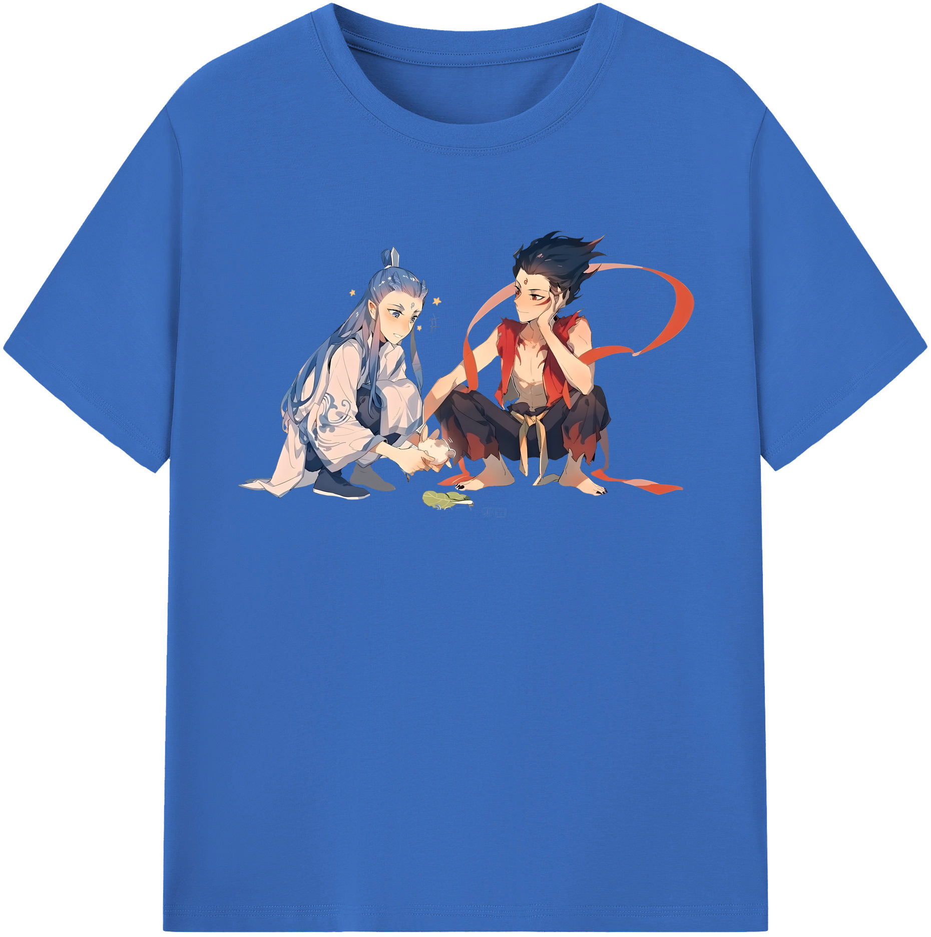 （画像用） Ne Zha 2 ナタ 魔童の大暴れ 綿100％半袖Tシャツ（フロントプリント）