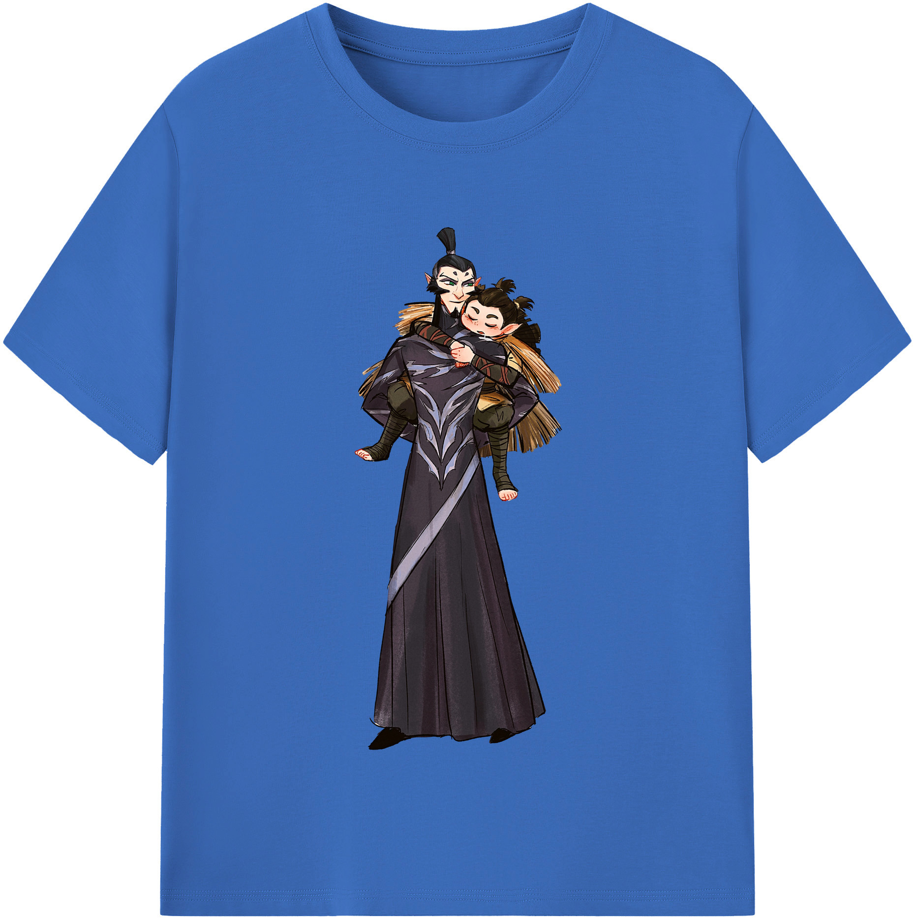 （画像用） Ne Zha 2 ナタ 魔童の大暴れ 綿100％半袖Tシャツ（フロントプリント）