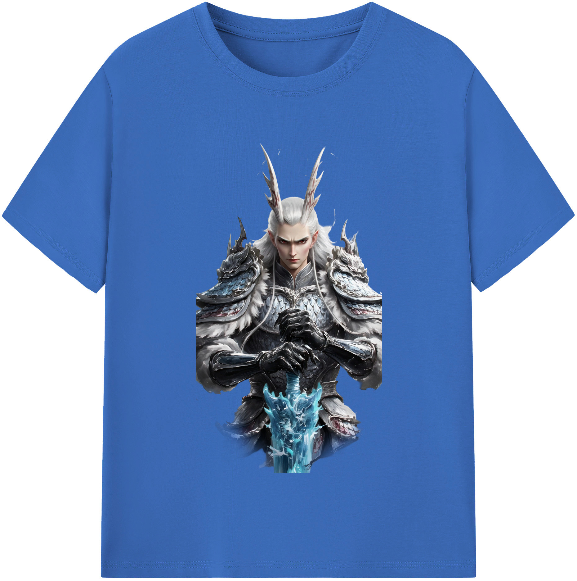（画像用） Ne Zha 2 ナタ 魔童の大暴れ 綿100％半袖Tシャツ（フロントプリント）