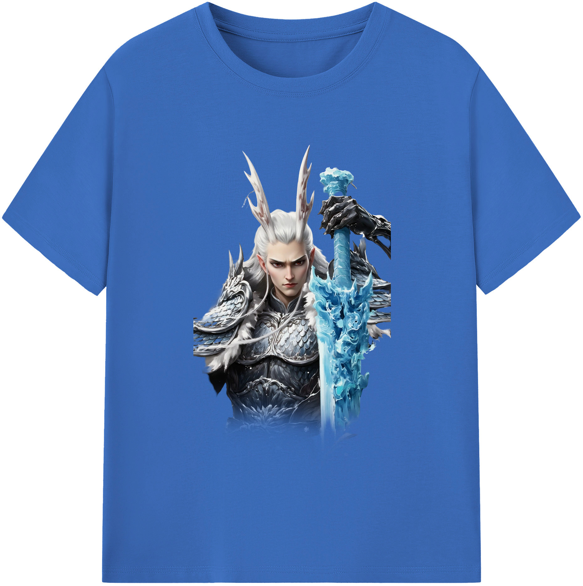 （画像用） Ne Zha 2 ナタ 魔童の大暴れ 綿100％半袖Tシャツ（フロントプリント）