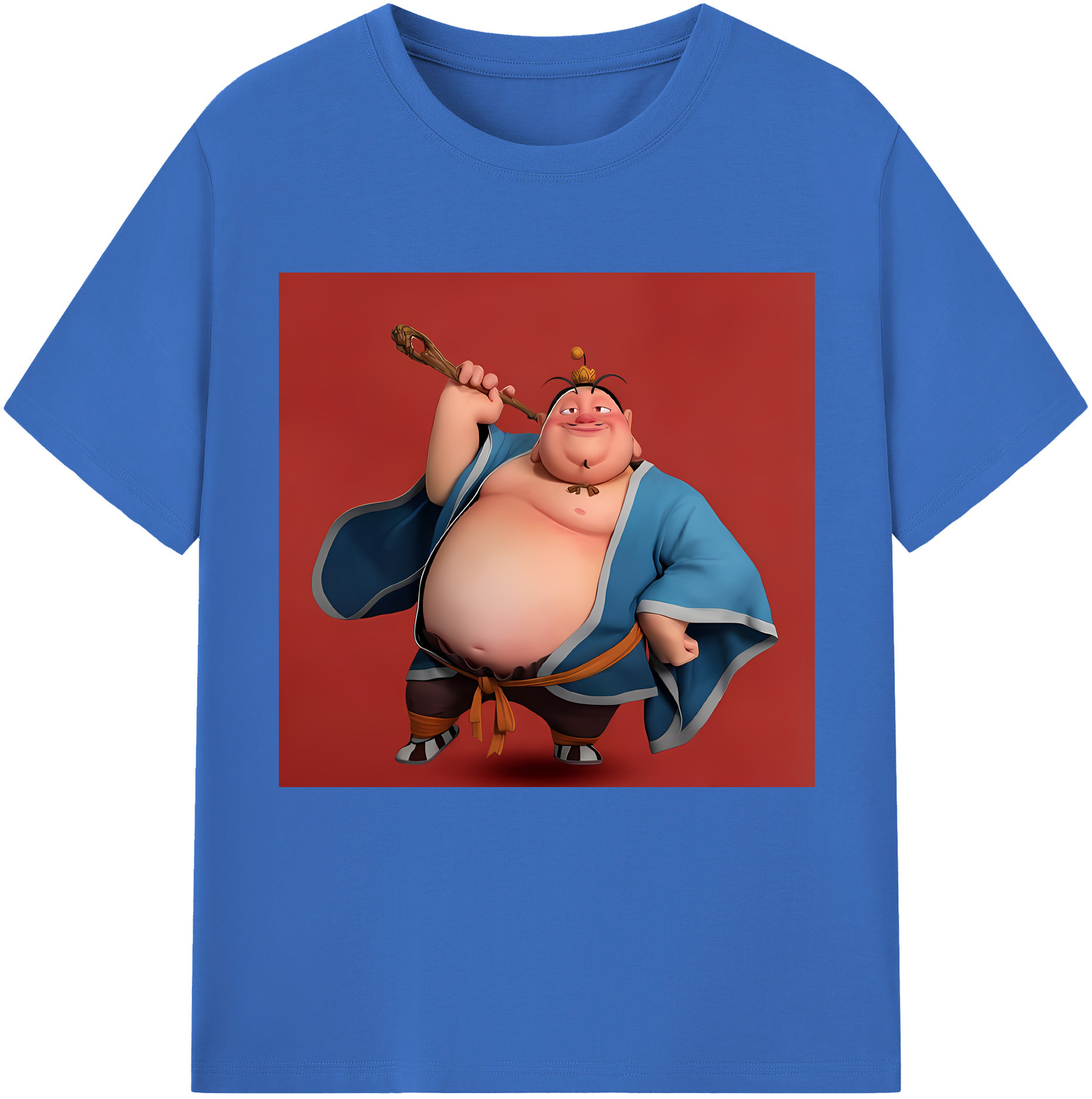 （画像用） Ne Zha 2 ナタ 魔童の大暴れ 綿100％半袖Tシャツ（フロントプリント）