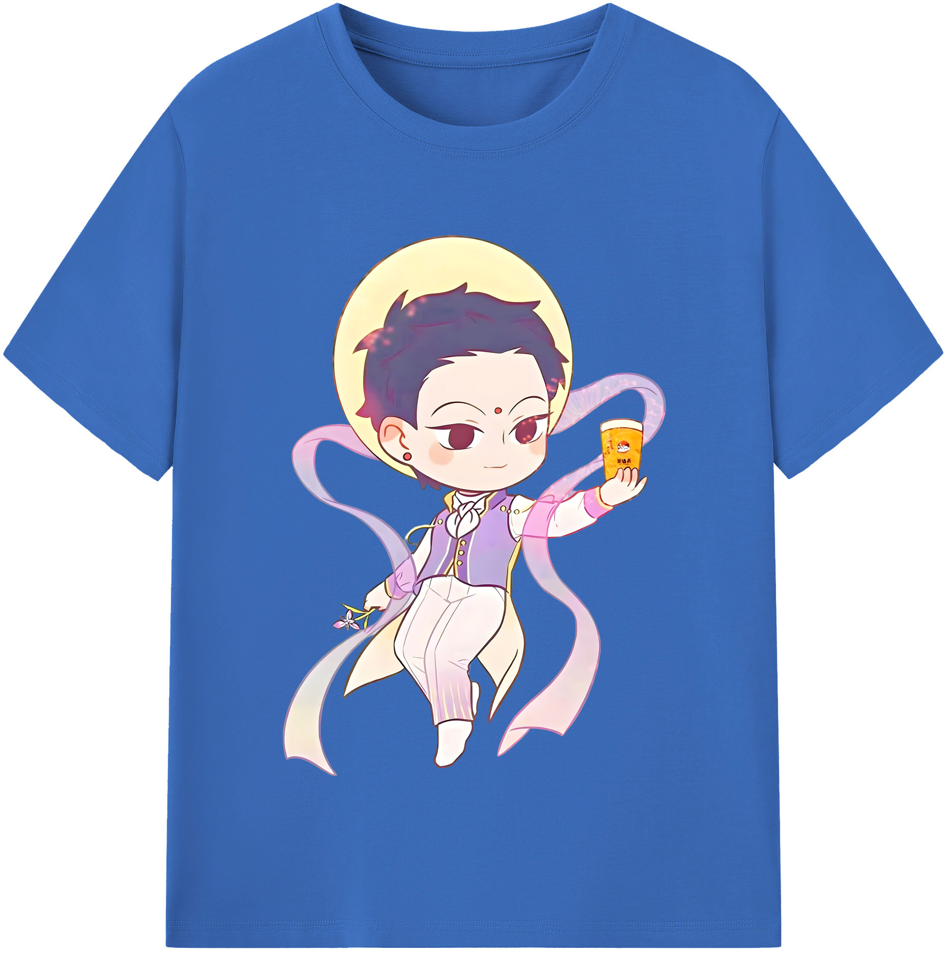 （画像用） Ne Zha 2 ナタ 魔童の大暴れ 綿100％半袖Tシャツ（フロントプリント）