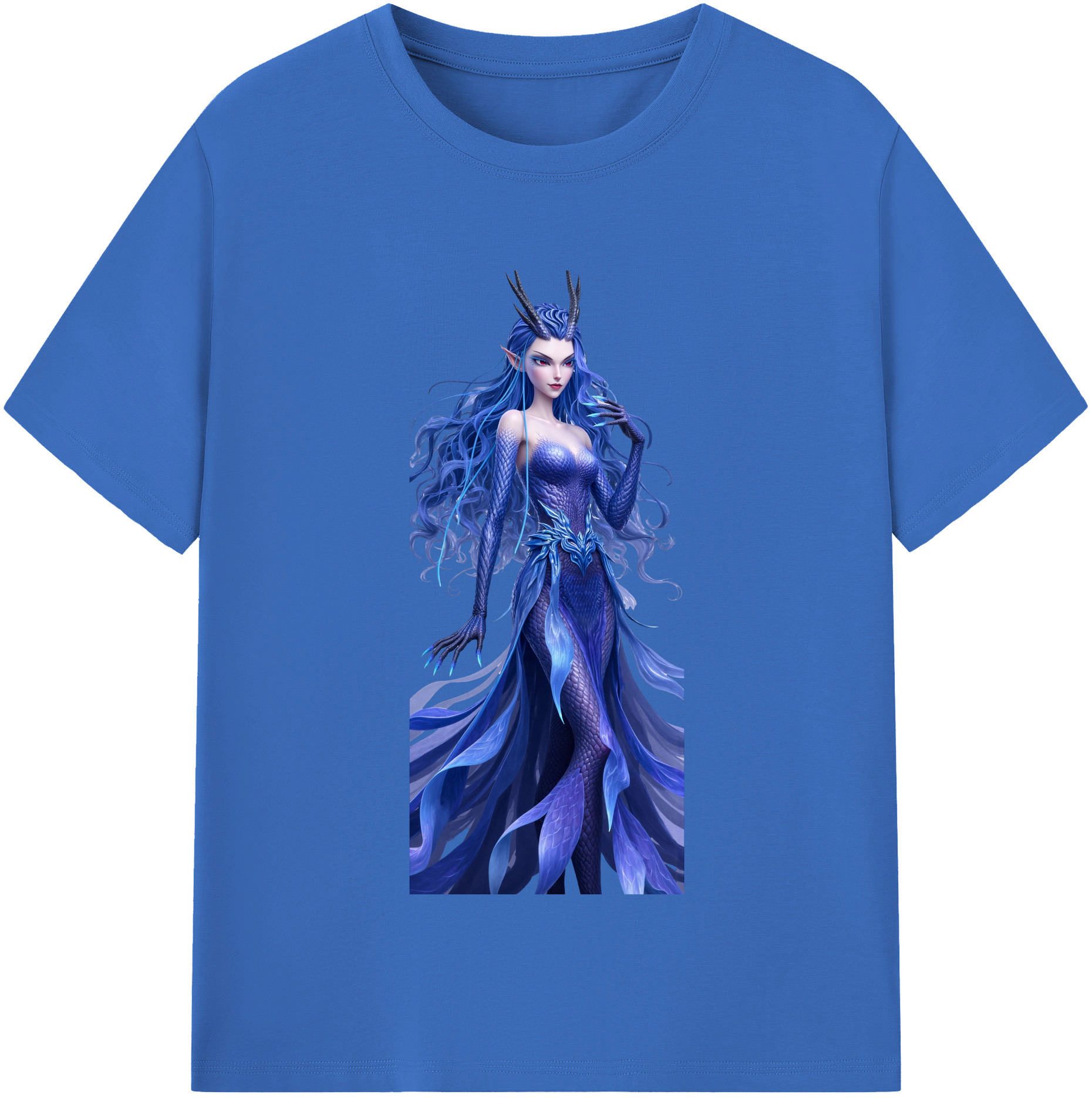 （画像用） Ne Zha 2 ナタ 魔童の大暴れ 綿100％半袖Tシャツ（フロントプリント）