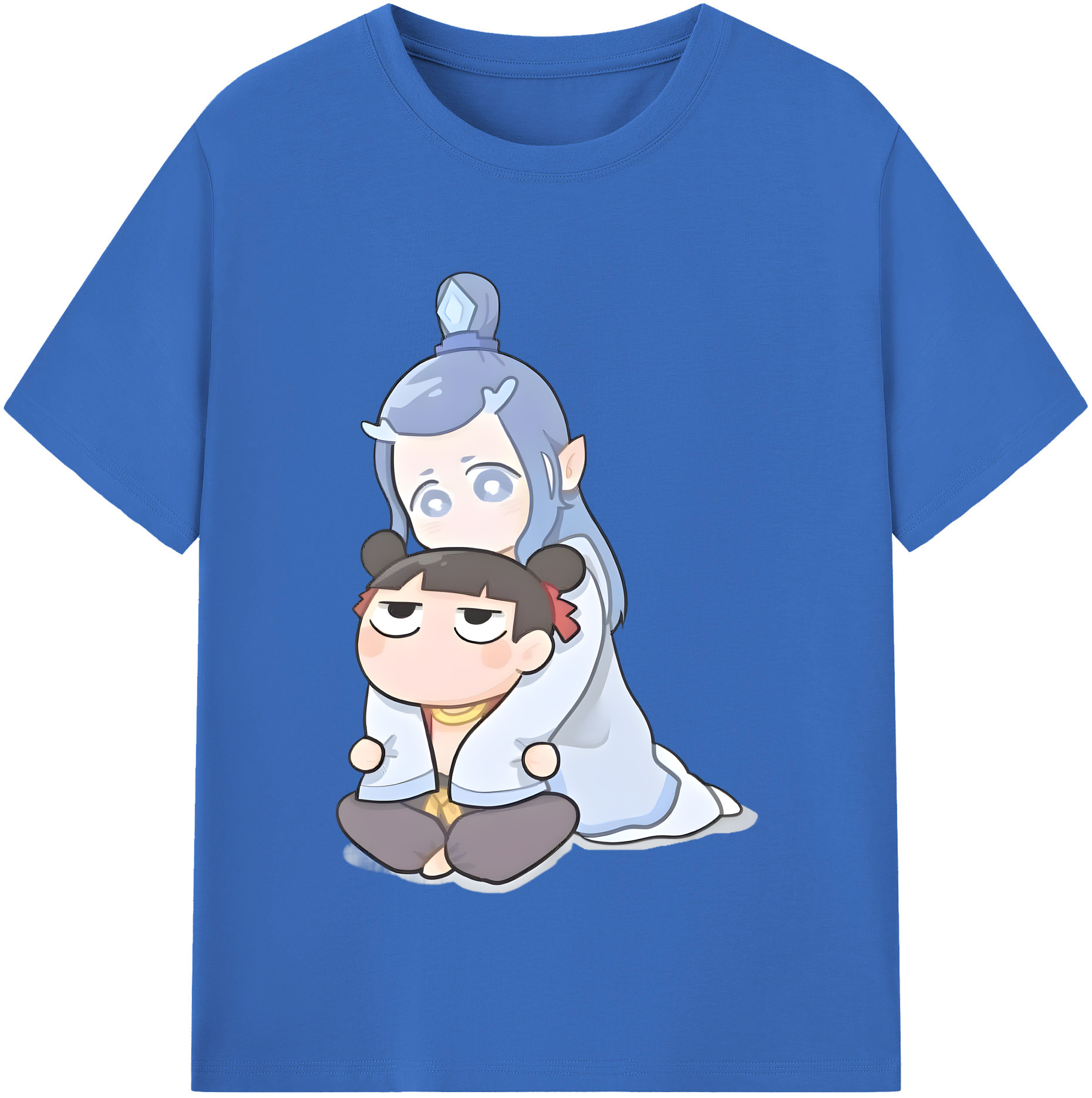 （画像用） Ne Zha 2 ナタ 魔童の大暴れ 綿100％半袖Tシャツ（フロントプリント）