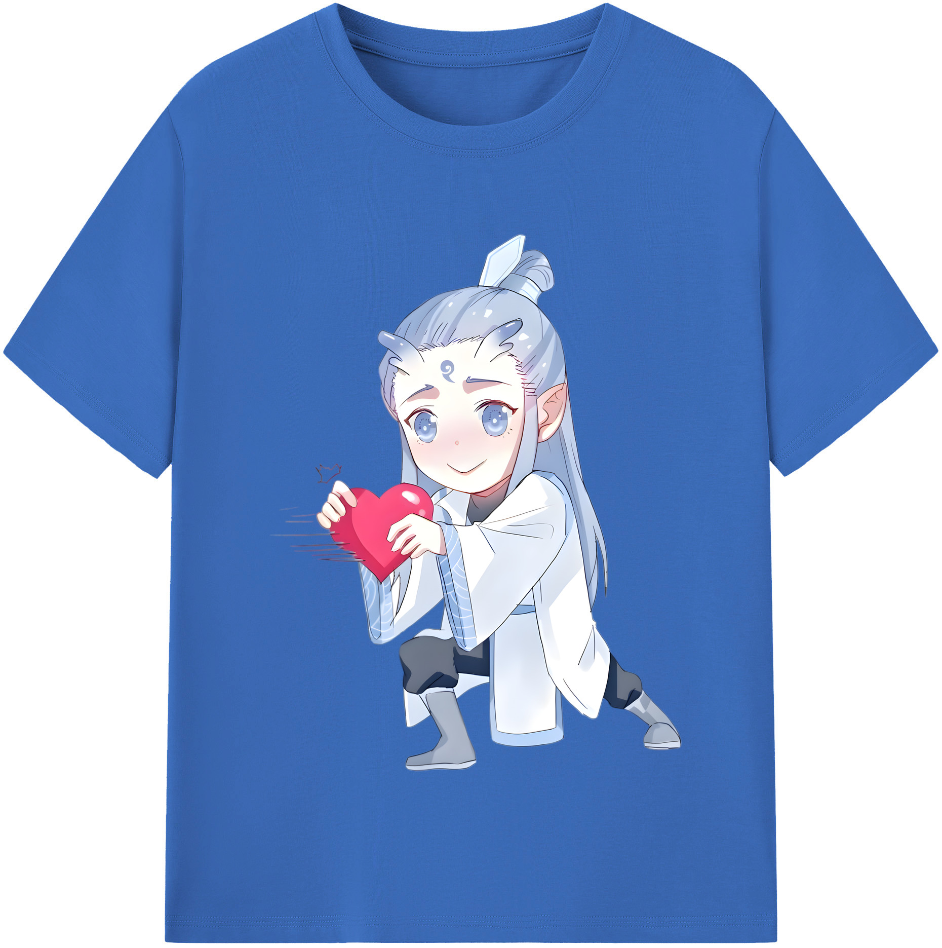（画像用） Ne Zha 2 ナタ 魔童の大暴れ 綿100％半袖Tシャツ（フロントプリント）