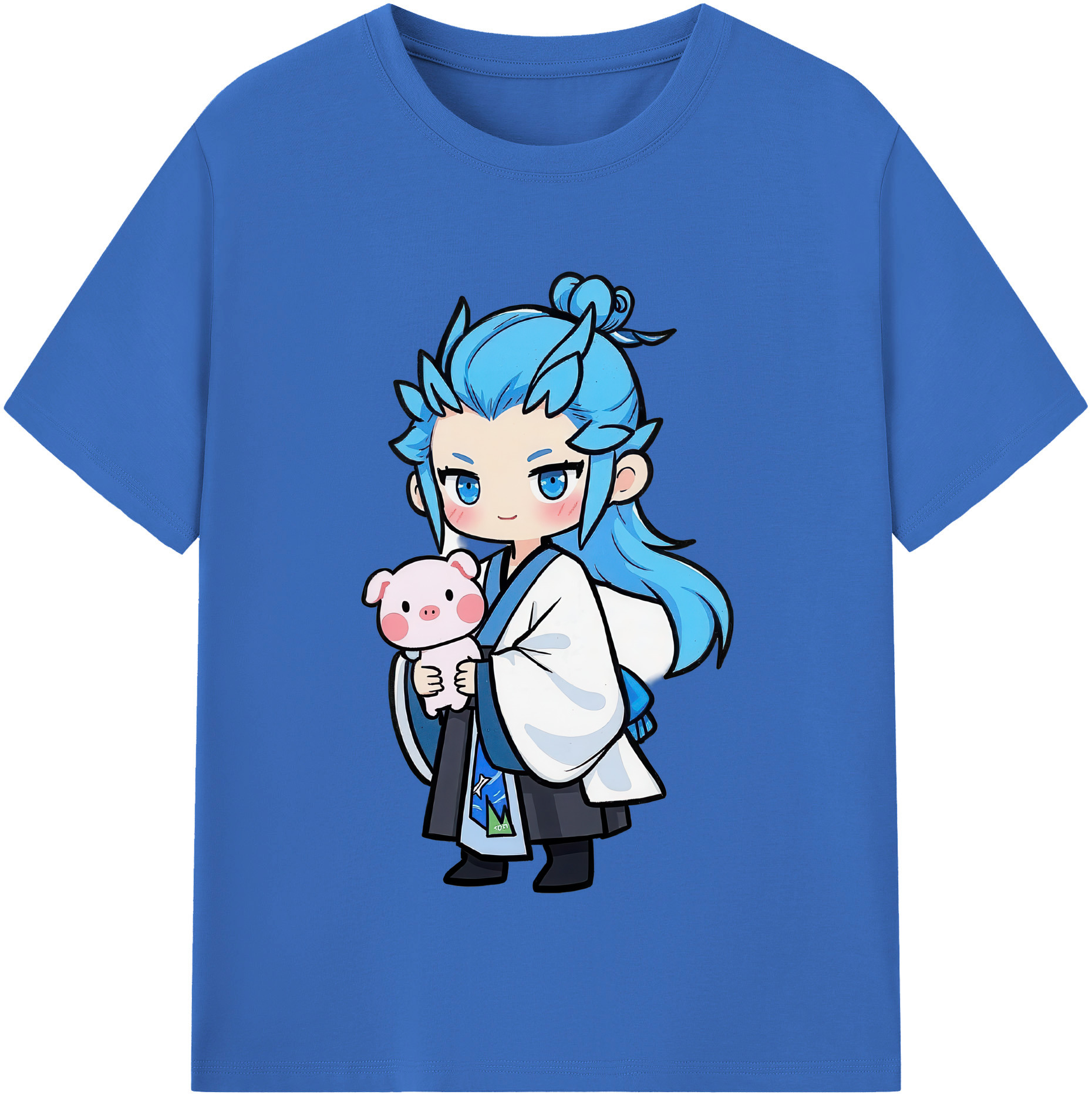 （画像用） Ne Zha 2 ナタ 魔童の大暴れ 綿100％半袖Tシャツ（フロントプリント）