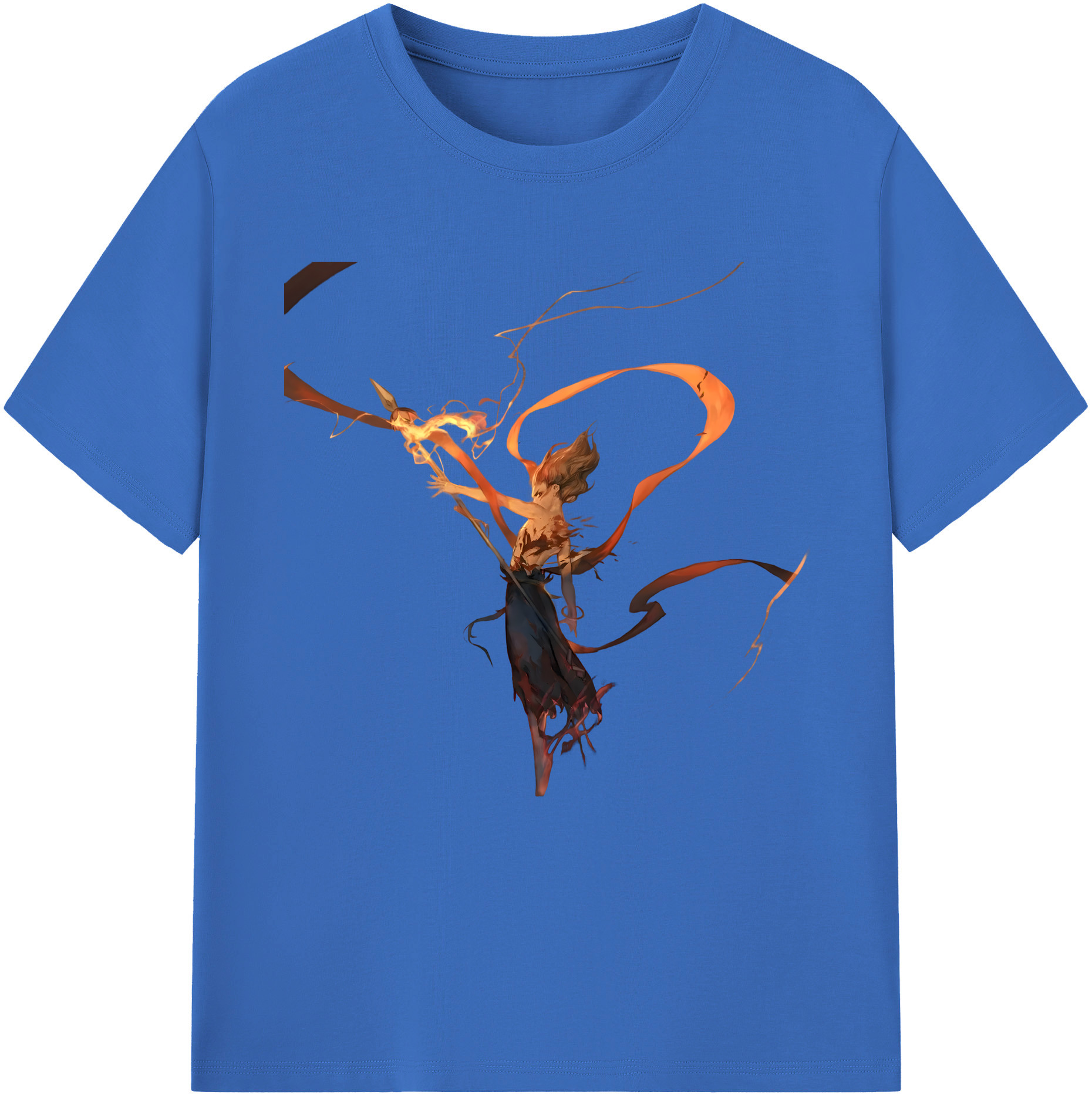 （画像用） Ne Zha 2 ナタ 魔童の大暴れ 綿100％半袖Tシャツ（フロントプリント）