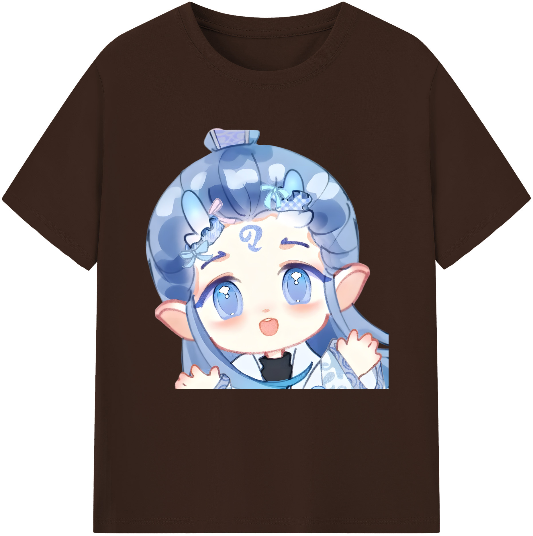 （画像用） Ne Zha 2 ナタ 魔童の大暴れ 綿100％半袖Tシャツ（フロントプリント）