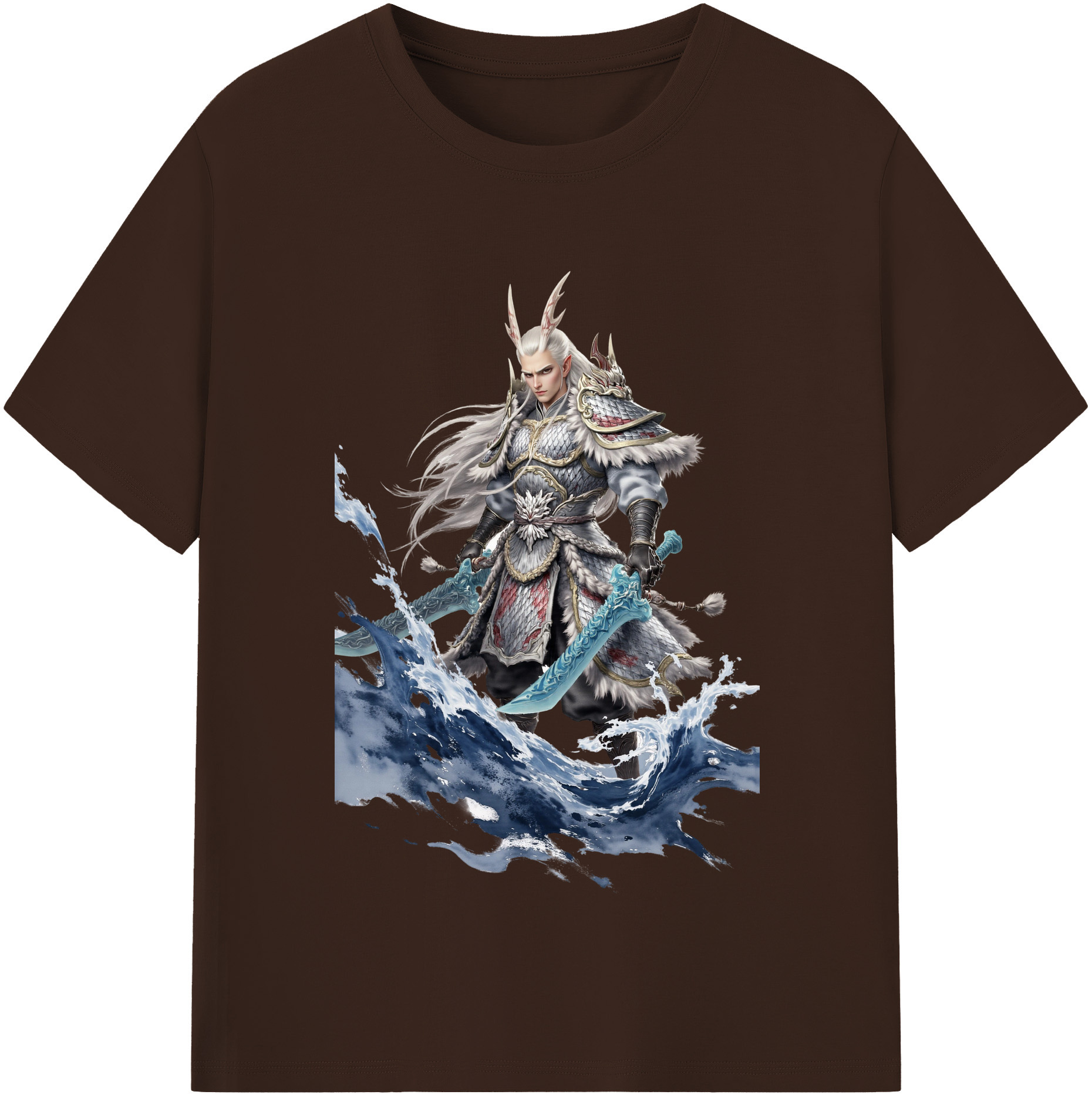 （画像用） Ne Zha 2 ナタ 魔童の大暴れ 綿100％半袖Tシャツ（フロントプリント）