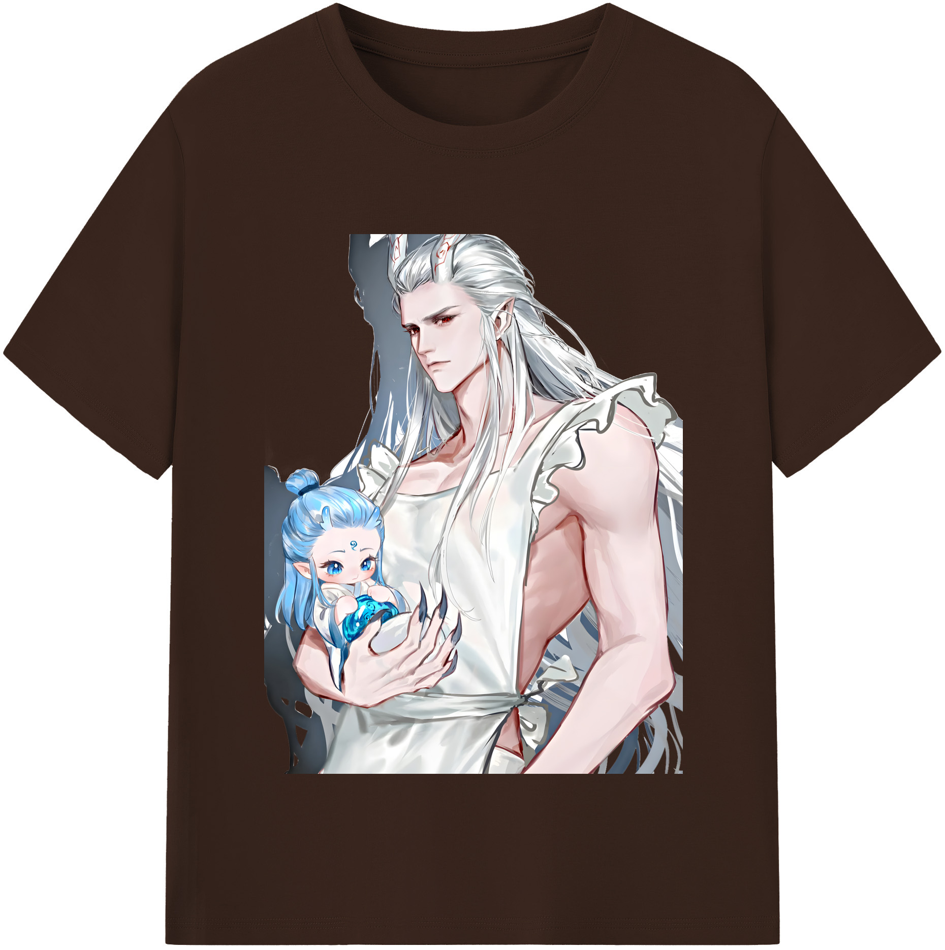（画像用） Ne Zha 2 ナタ 魔童の大暴れ 綿100％半袖Tシャツ（フロントプリント）