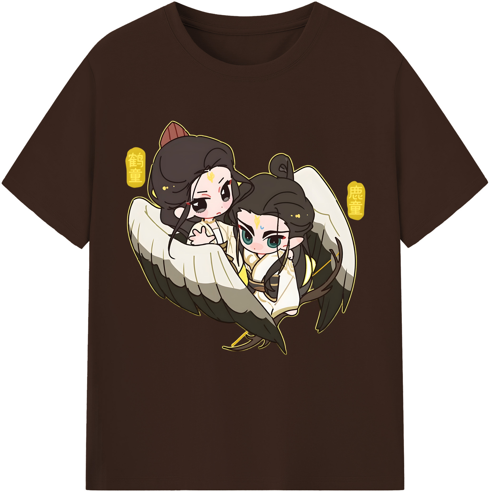 （画像用） Ne Zha 2 ナタ 魔童の大暴れ 綿100％半袖Tシャツ（フロントプリント）