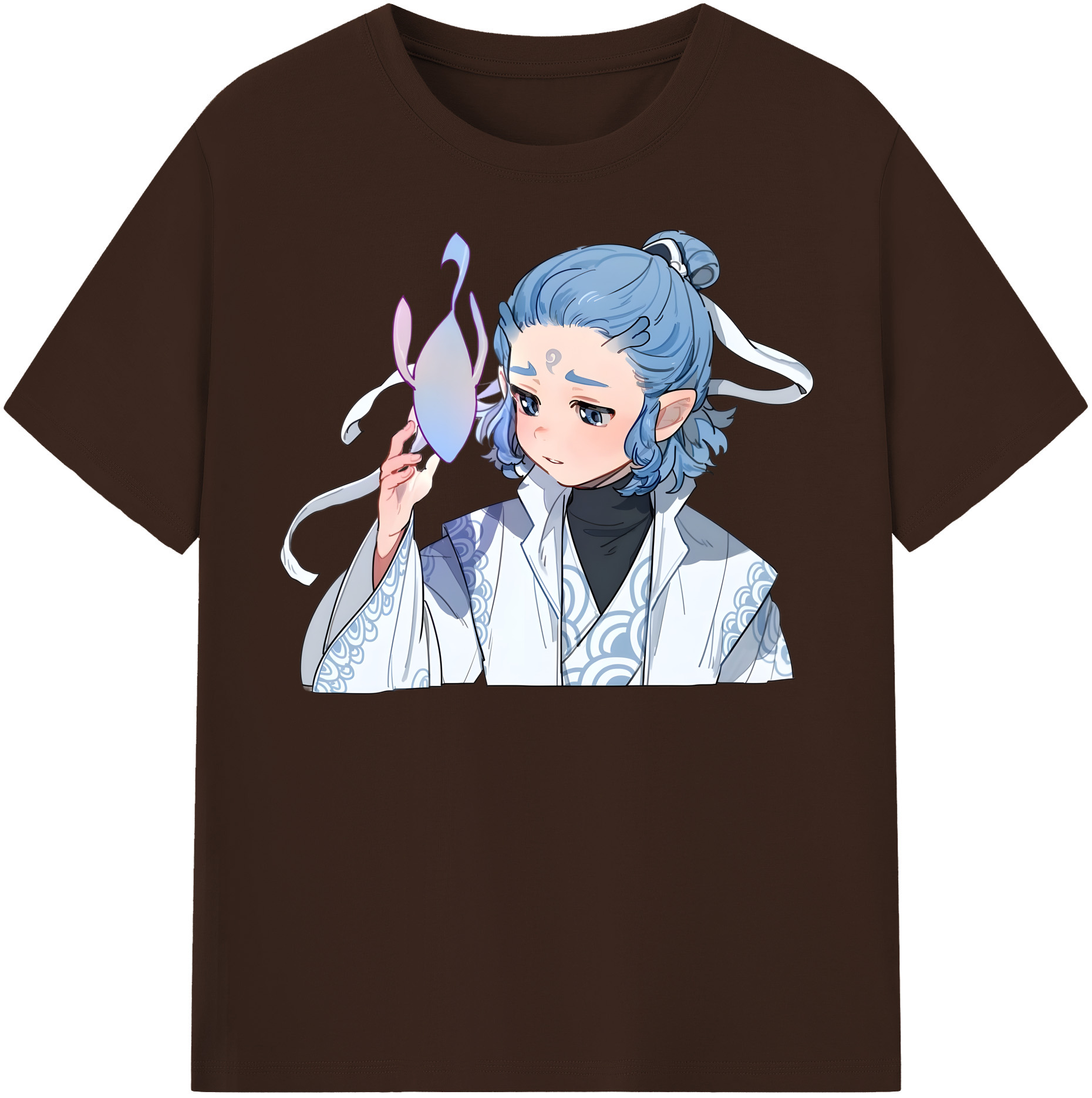 （画像用） Ne Zha 2 ナタ 魔童の大暴れ 綿100％半袖Tシャツ（フロントプリント）