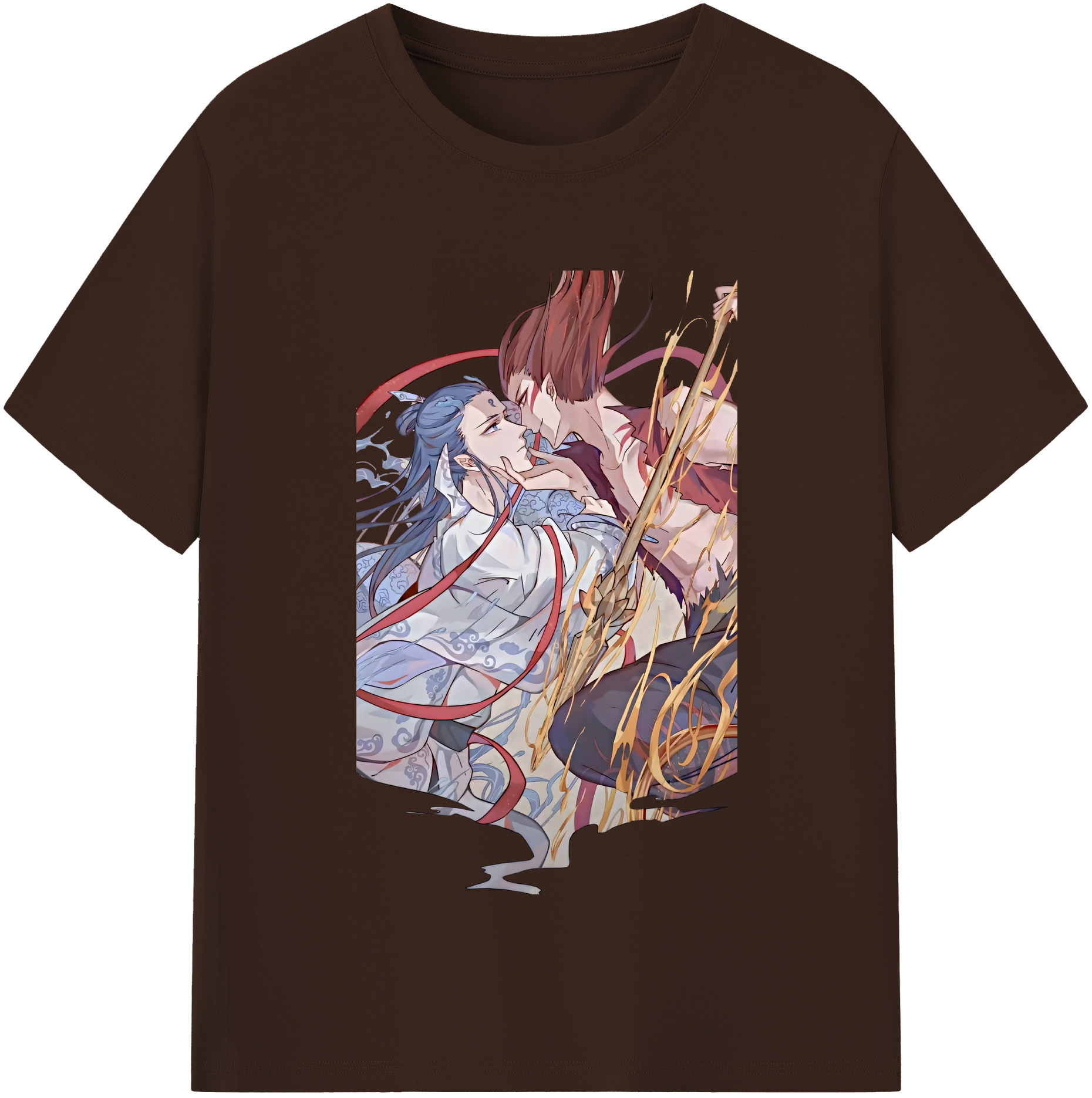 （画像用） Ne Zha 2 ナタ 魔童の大暴れ 綿100％半袖Tシャツ（フロントプリント）
