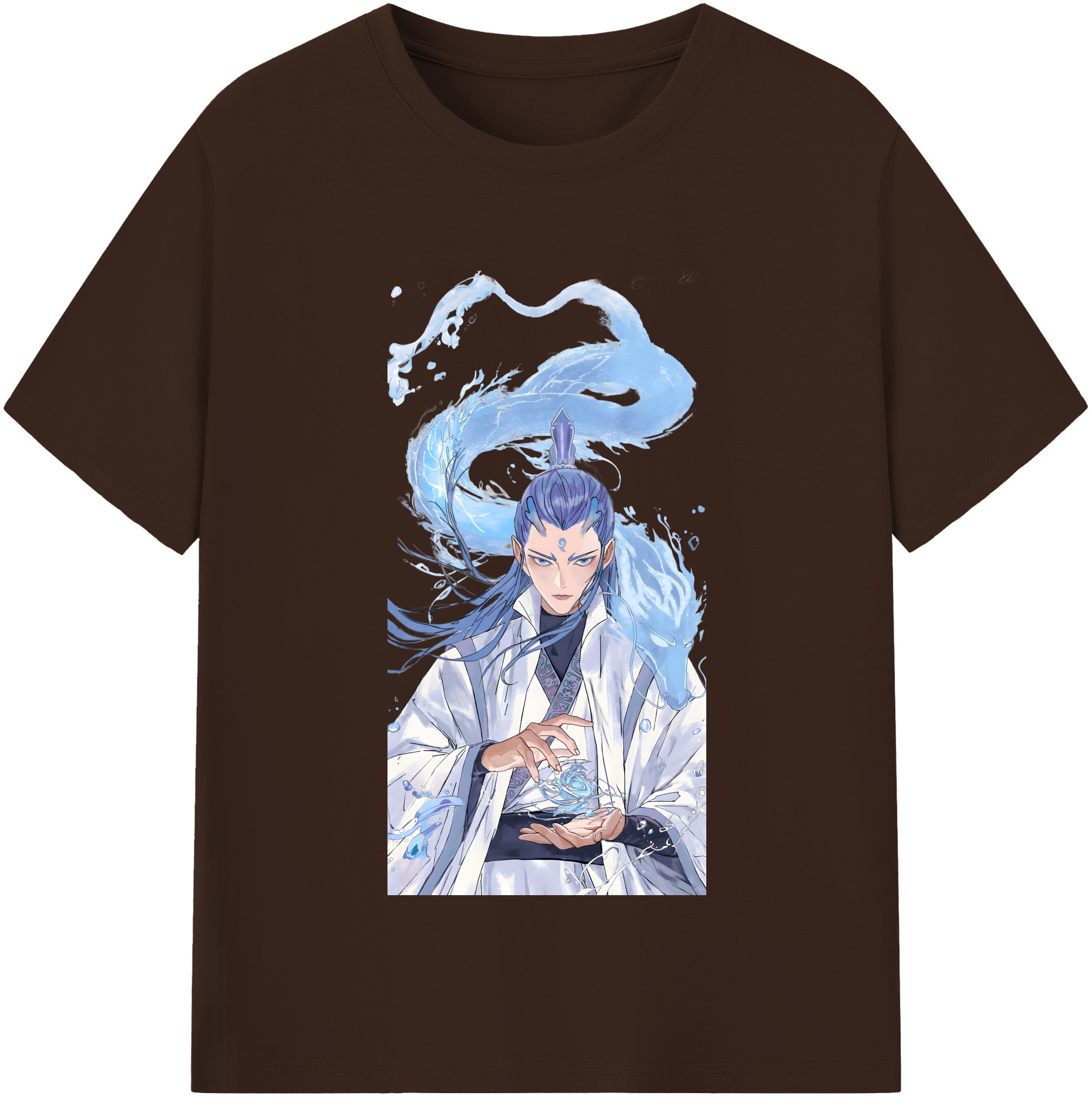 （画像用） Ne Zha 2 ナタ 魔童の大暴れ 綿100％半袖Tシャツ（フロントプリント）