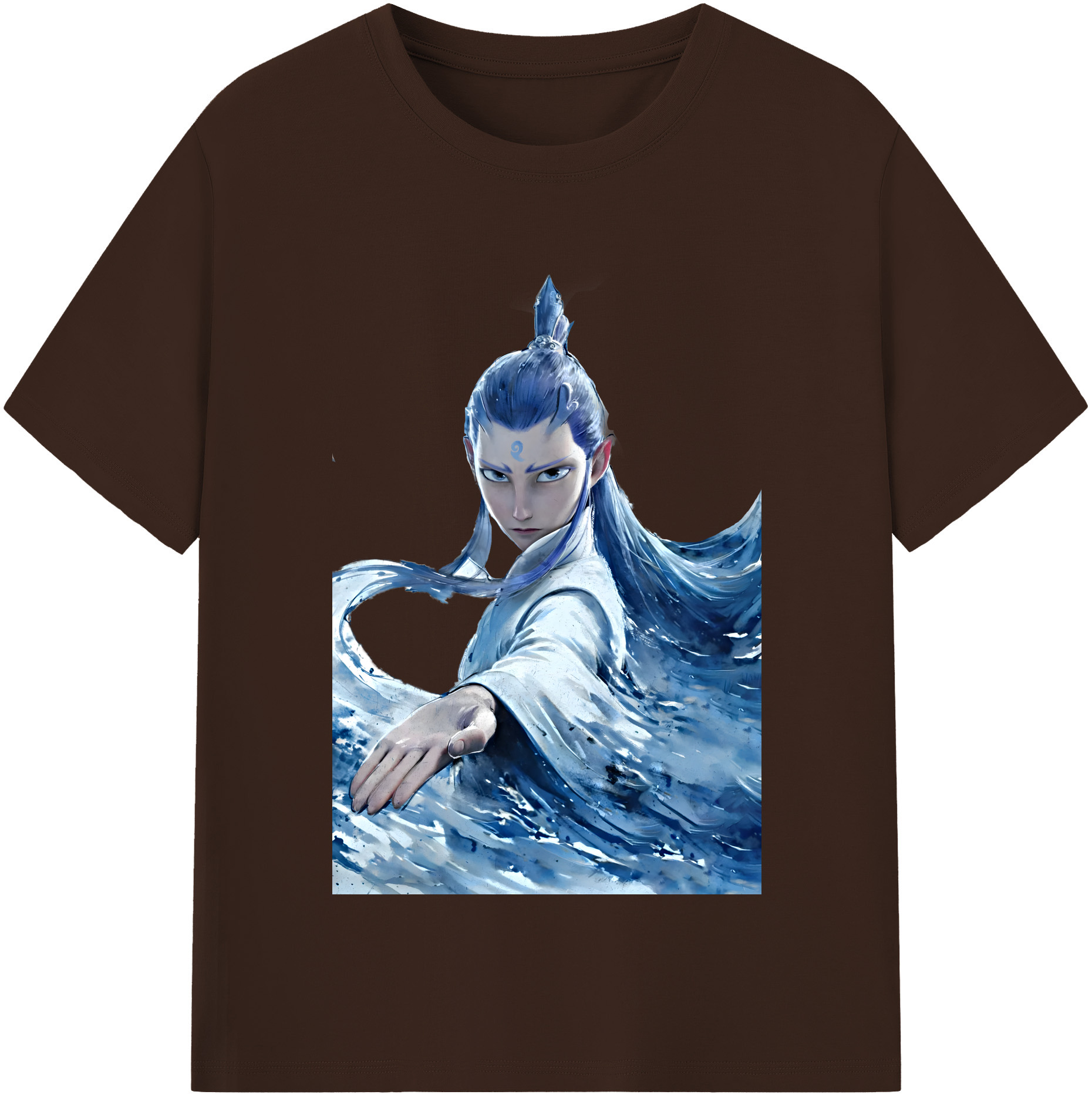 （画像用） Ne Zha 2 ナタ 魔童の大暴れ 綿100％半袖Tシャツ（フロントプリント）
