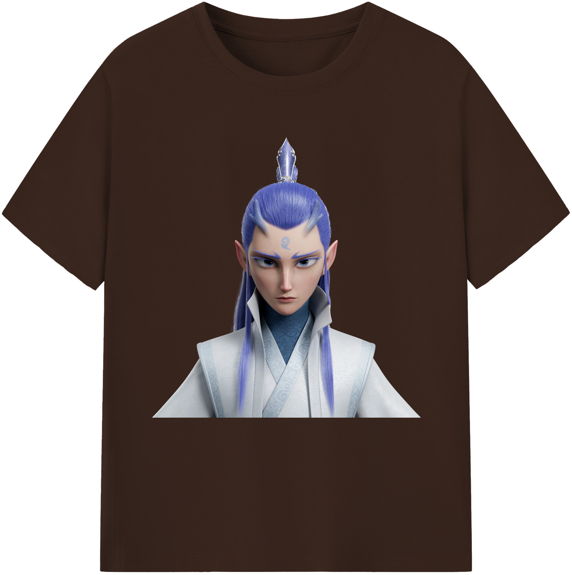 （画像用） Ne Zha 2 ナタ 魔童の大暴れ 綿100％半袖Tシャツ（フロントプリント）