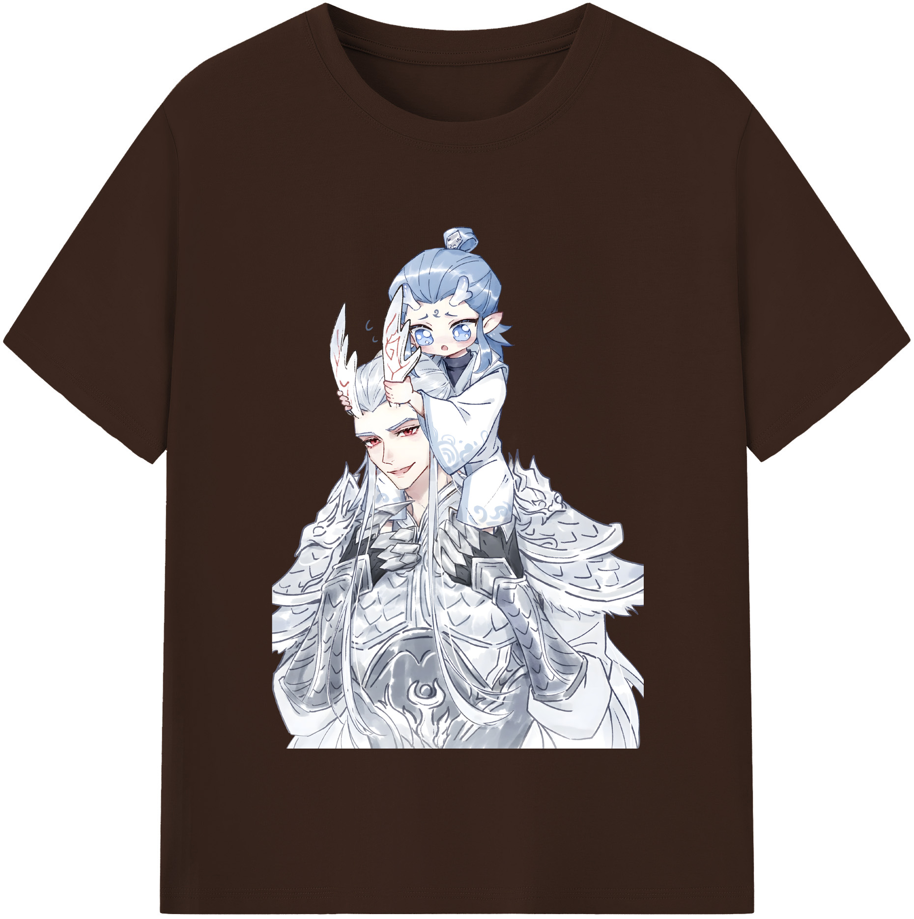 （画像用） Ne Zha 2 ナタ 魔童の大暴れ 綿100％半袖Tシャツ（フロントプリント）