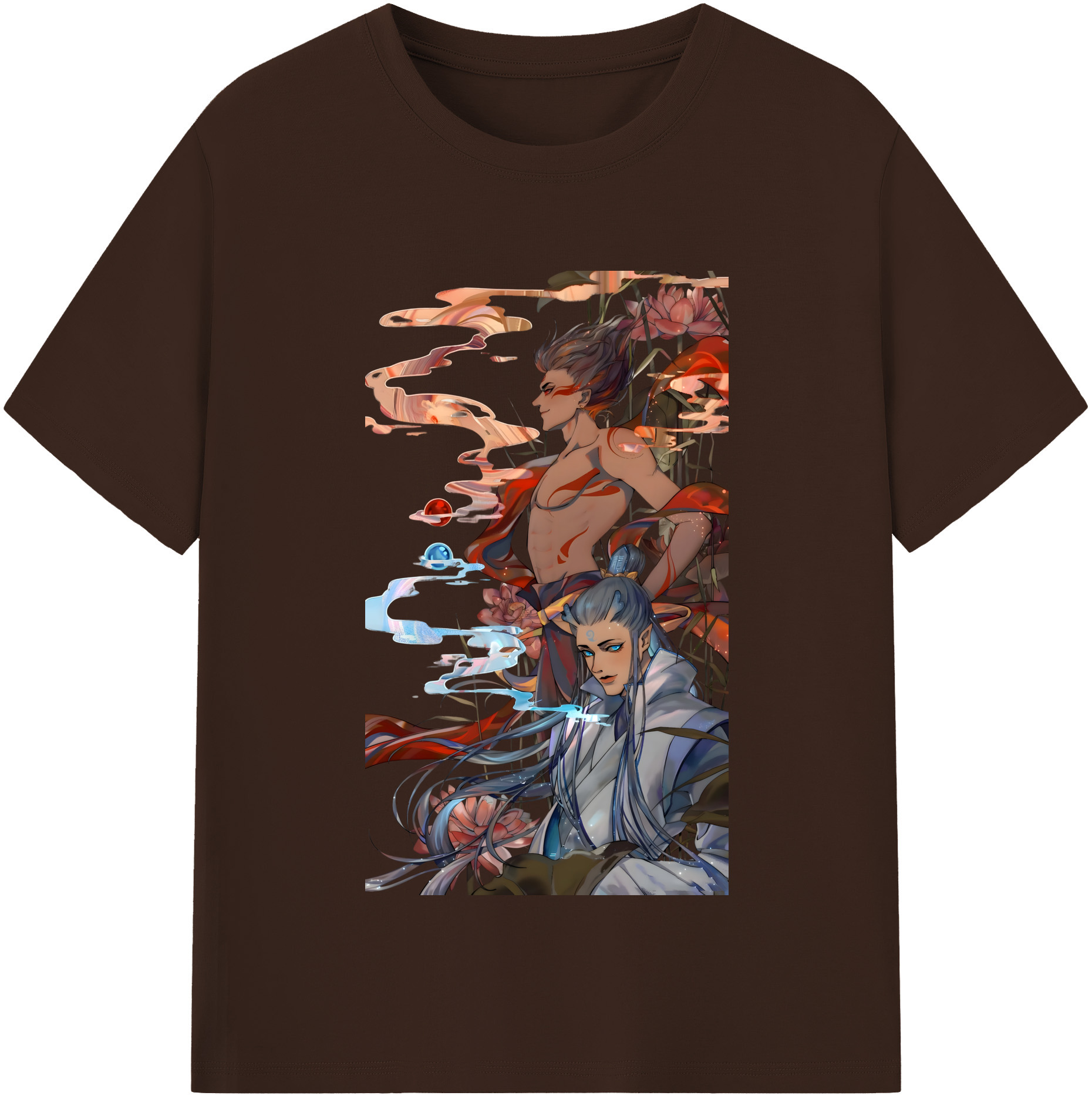 （画像用） Ne Zha 2 ナタ 魔童の大暴れ 綿100％半袖Tシャツ（フロントプリント）
