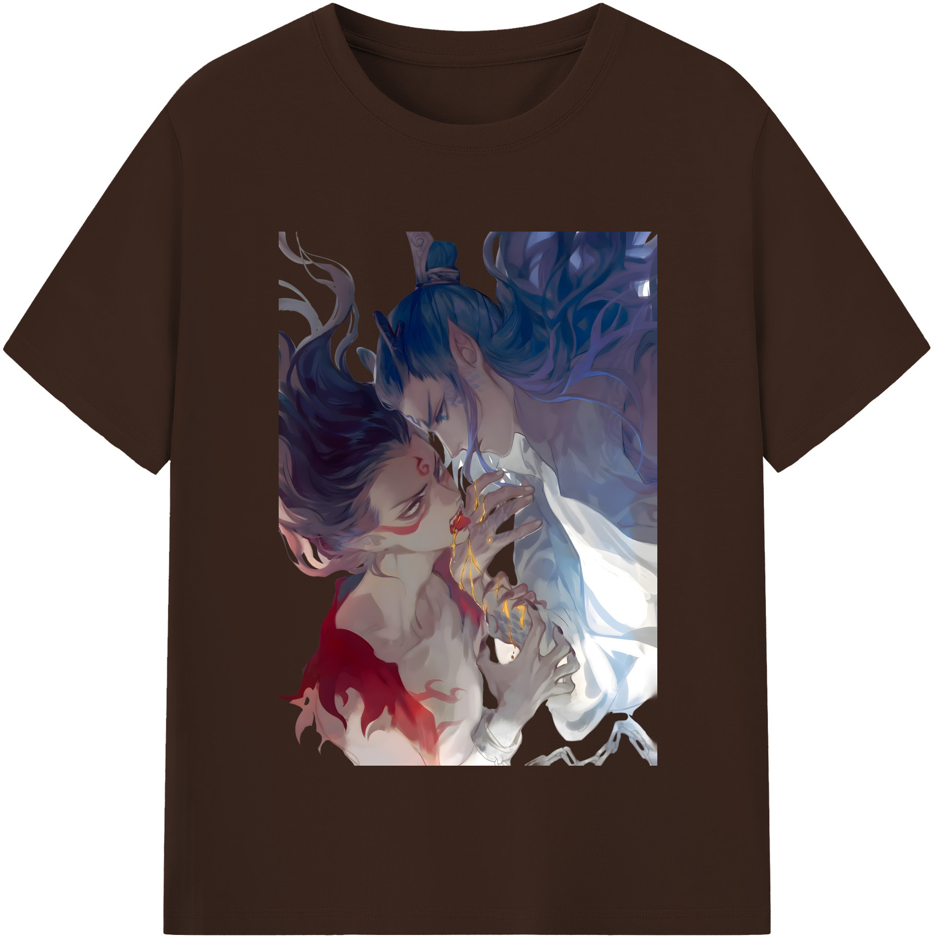 （画像用） Ne Zha 2 ナタ 魔童の大暴れ 綿100％半袖Tシャツ（フロントプリント）