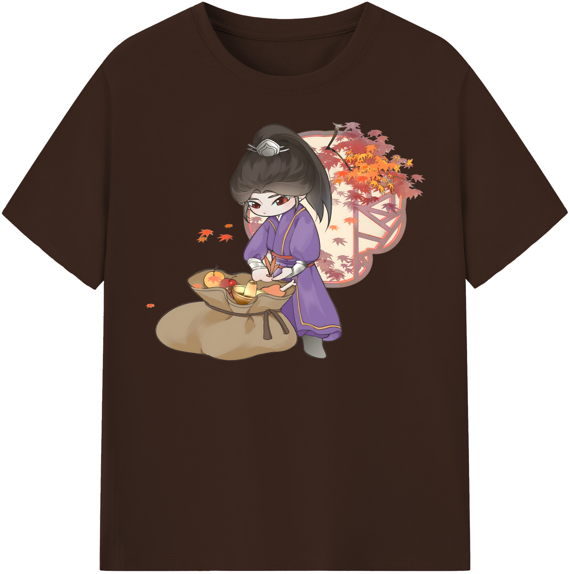 （画像用） Ne Zha 2 ナタ 魔童の大暴れ 綿100％半袖Tシャツ（フロントプリント）